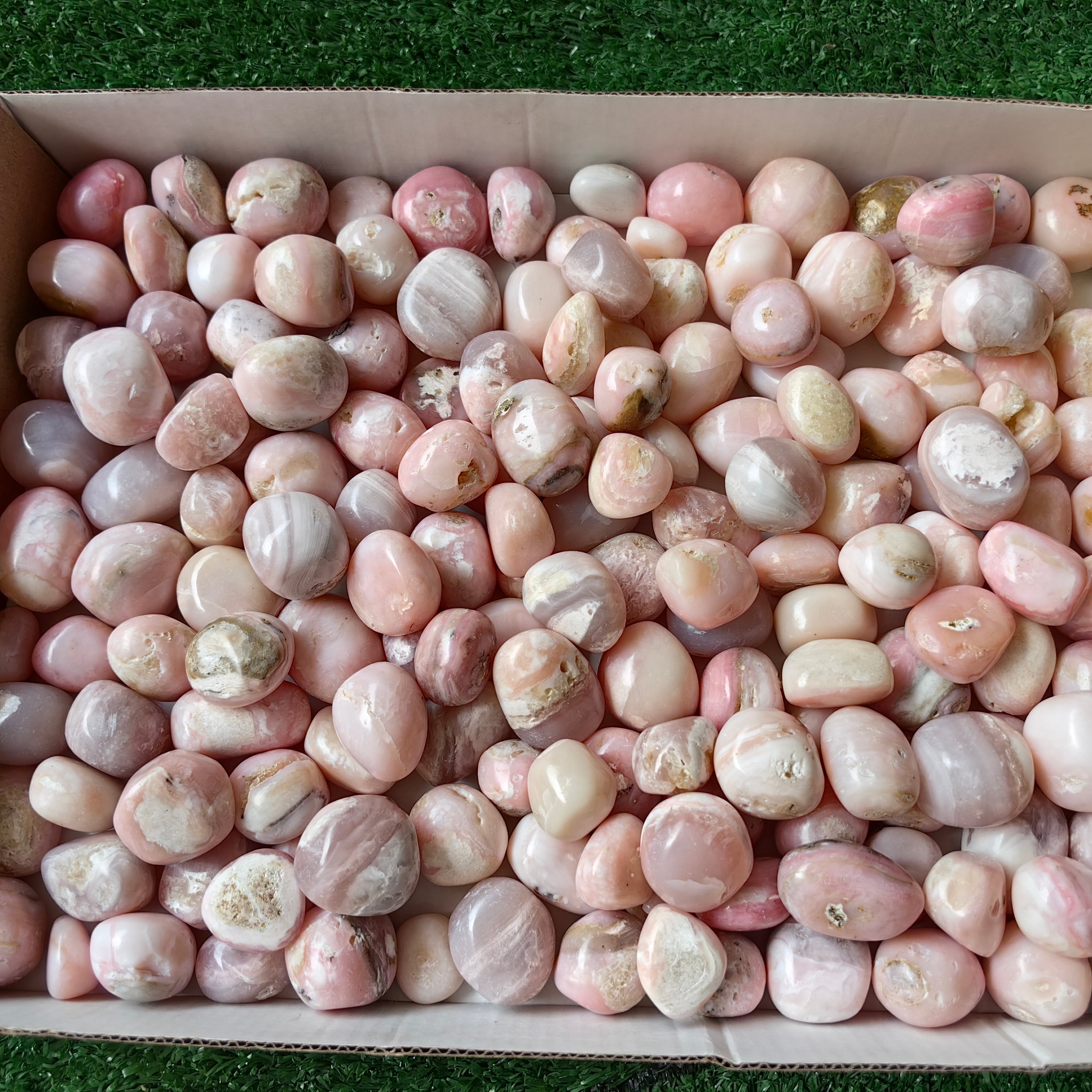 2 kg peruvian pink opal tumbled