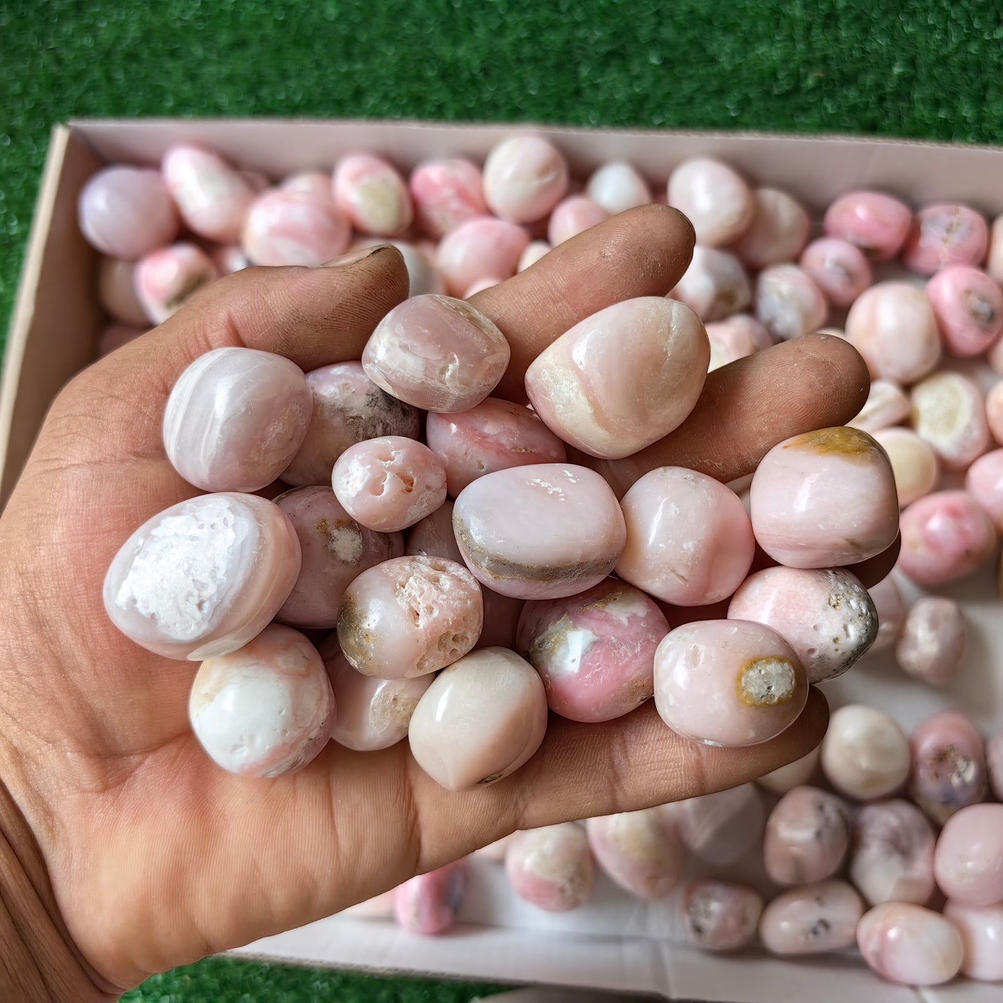 2 kg peruvian pink opal tumbled