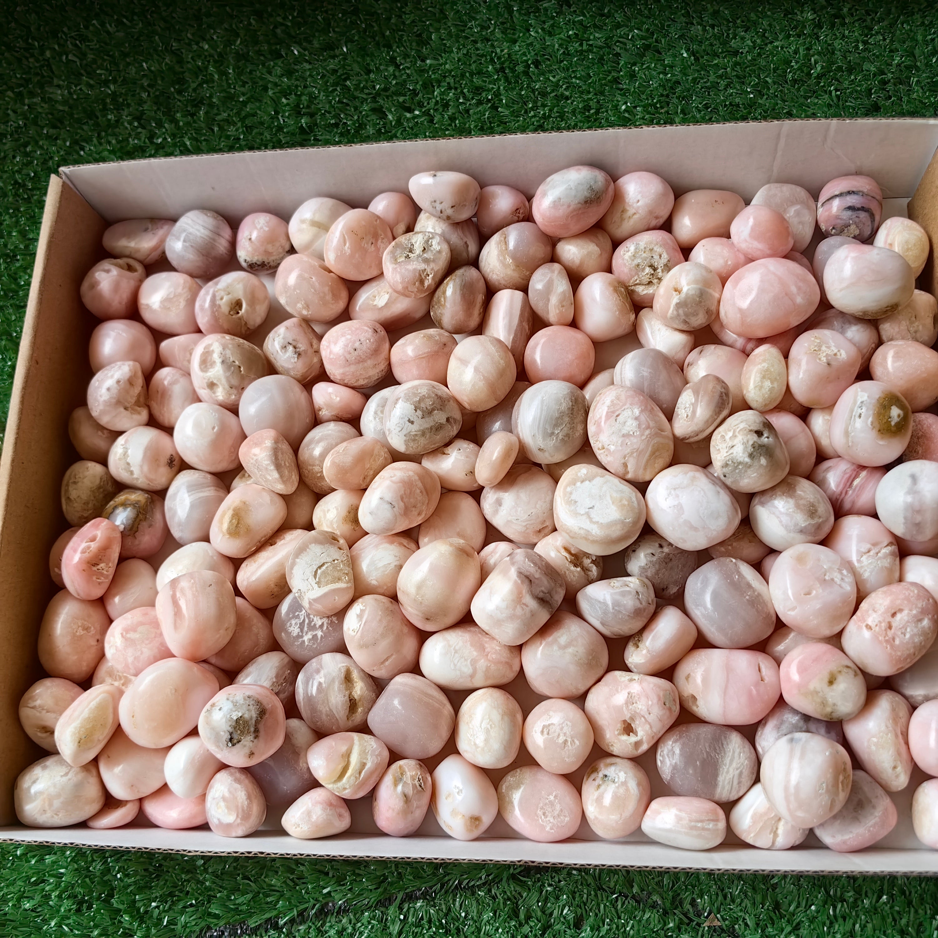 2 kg peruvian pink opal tumbled