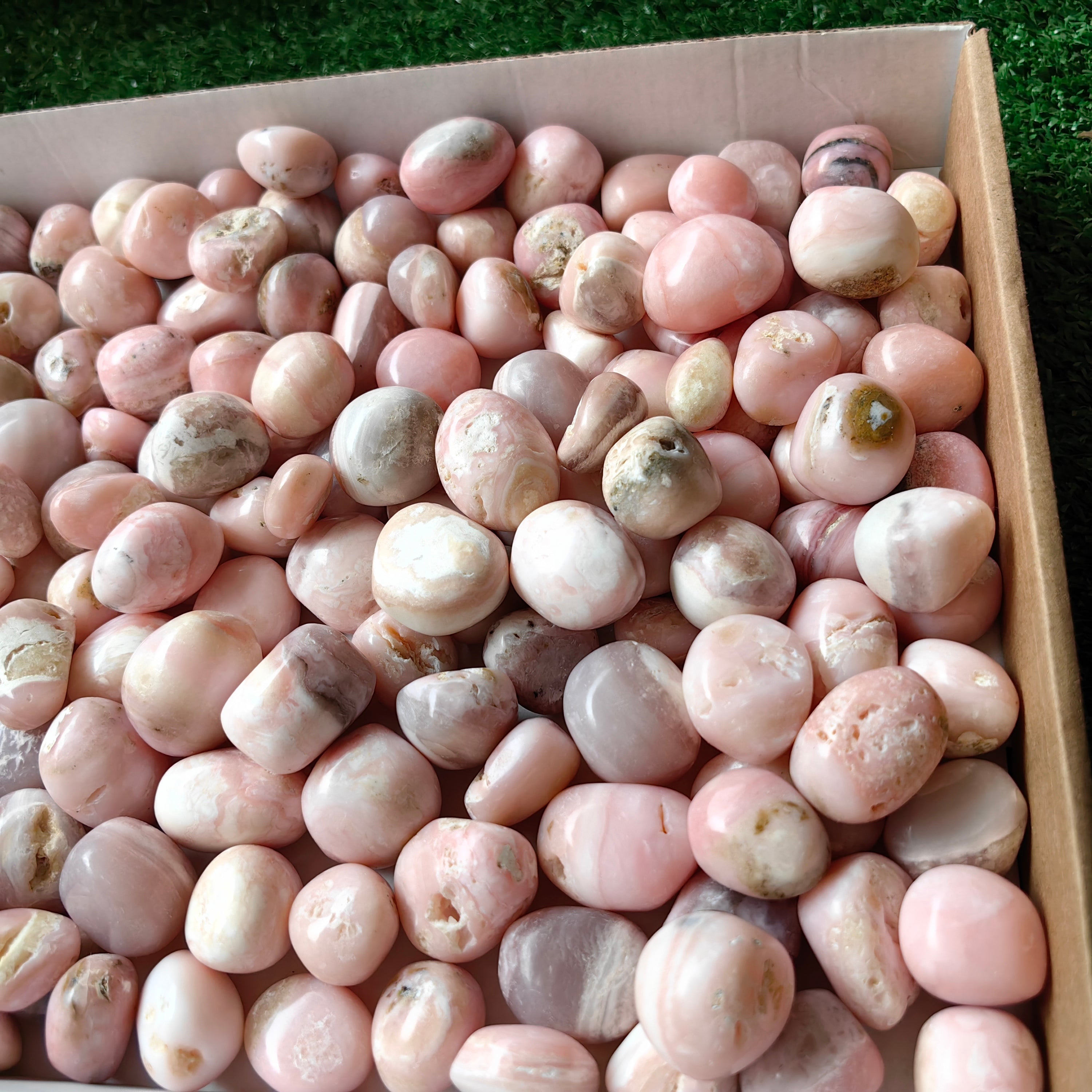 2 kg peruvian pink opal tumbled