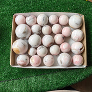26 pc peruvian pink opal spheres