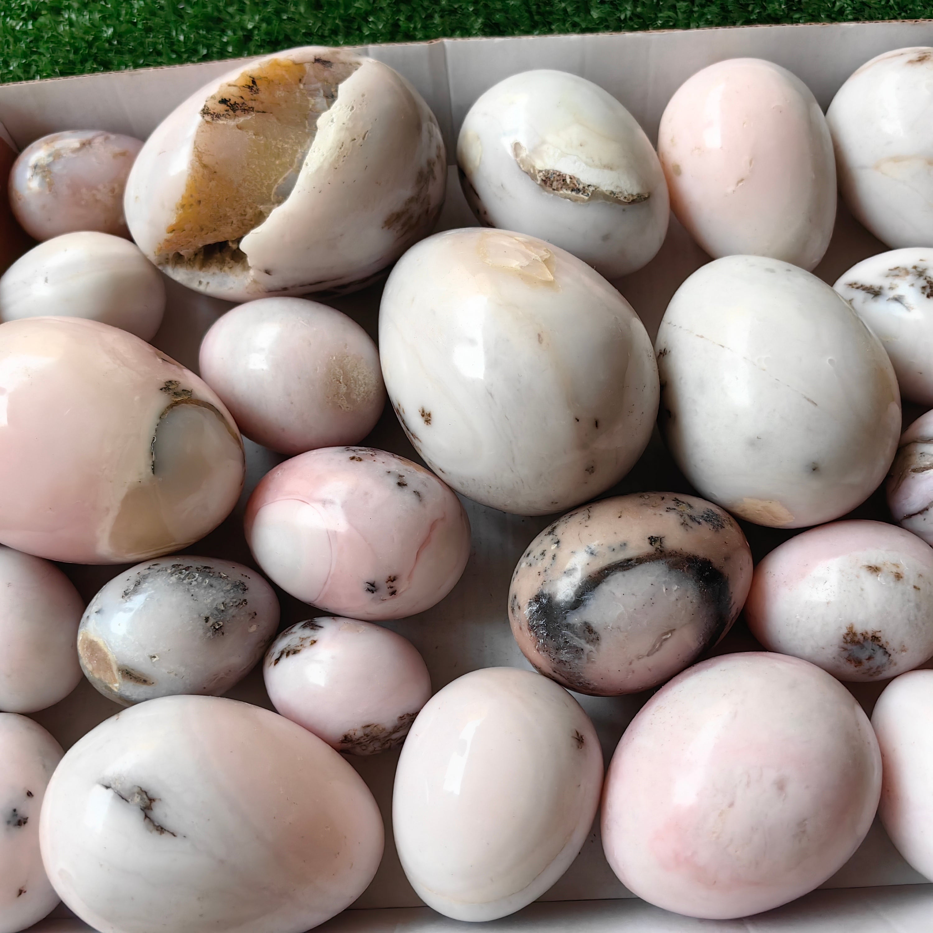 23 pc peruvian pink opal egg