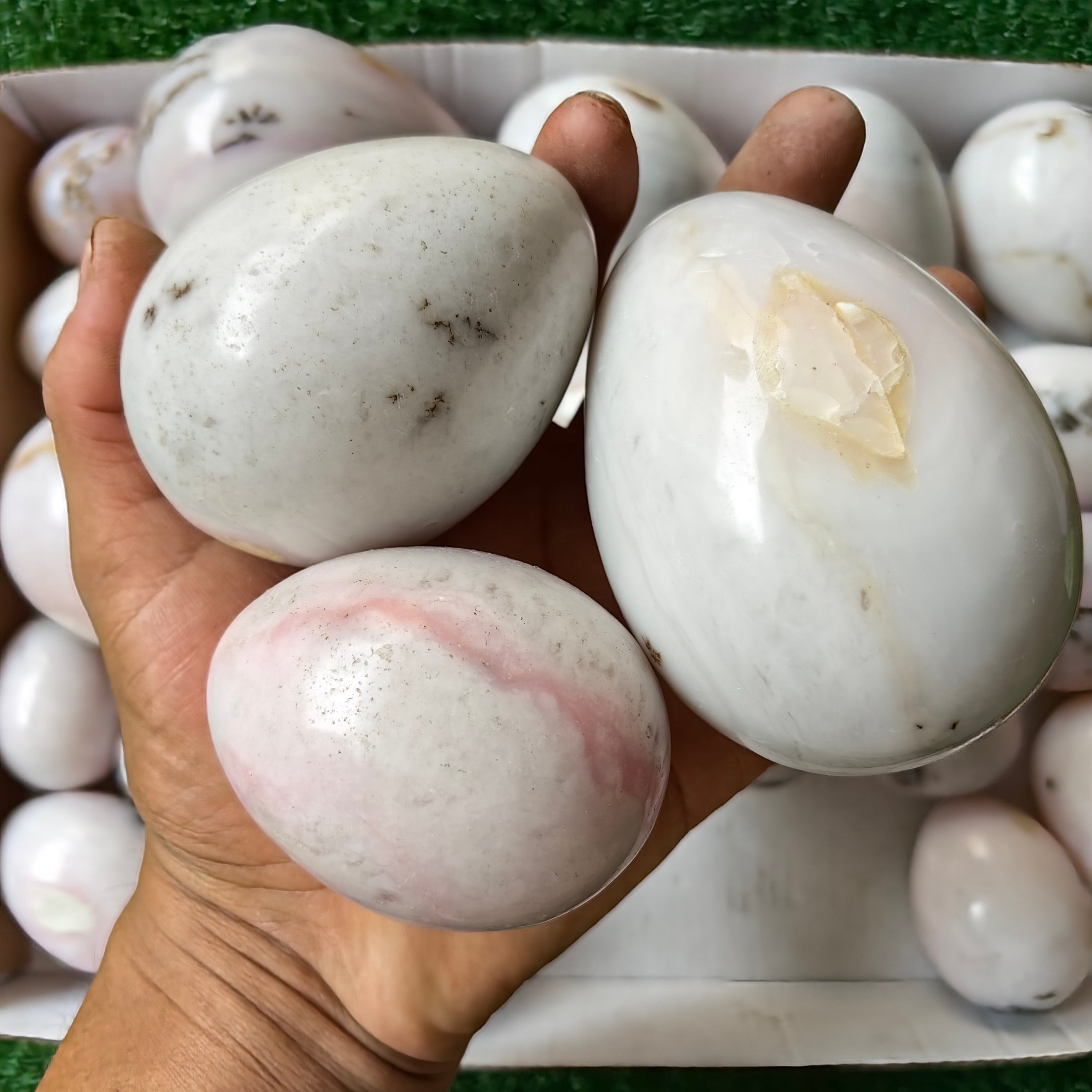 23 pc peruvian pink opal egg