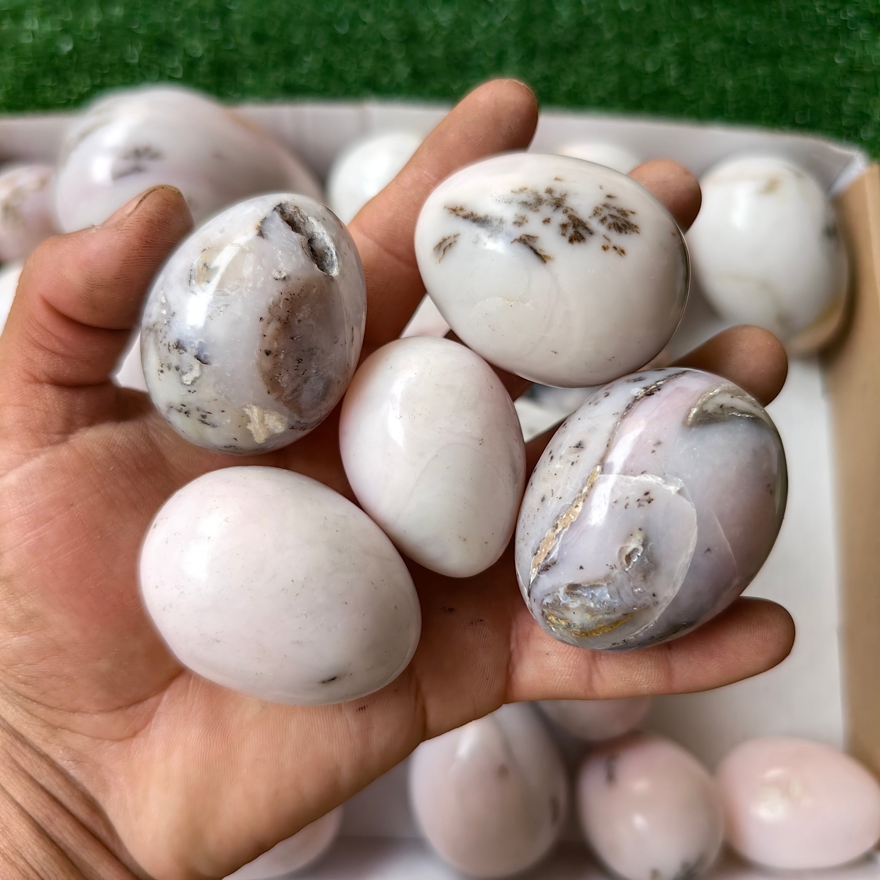 23 pc peruvian pink opal egg
