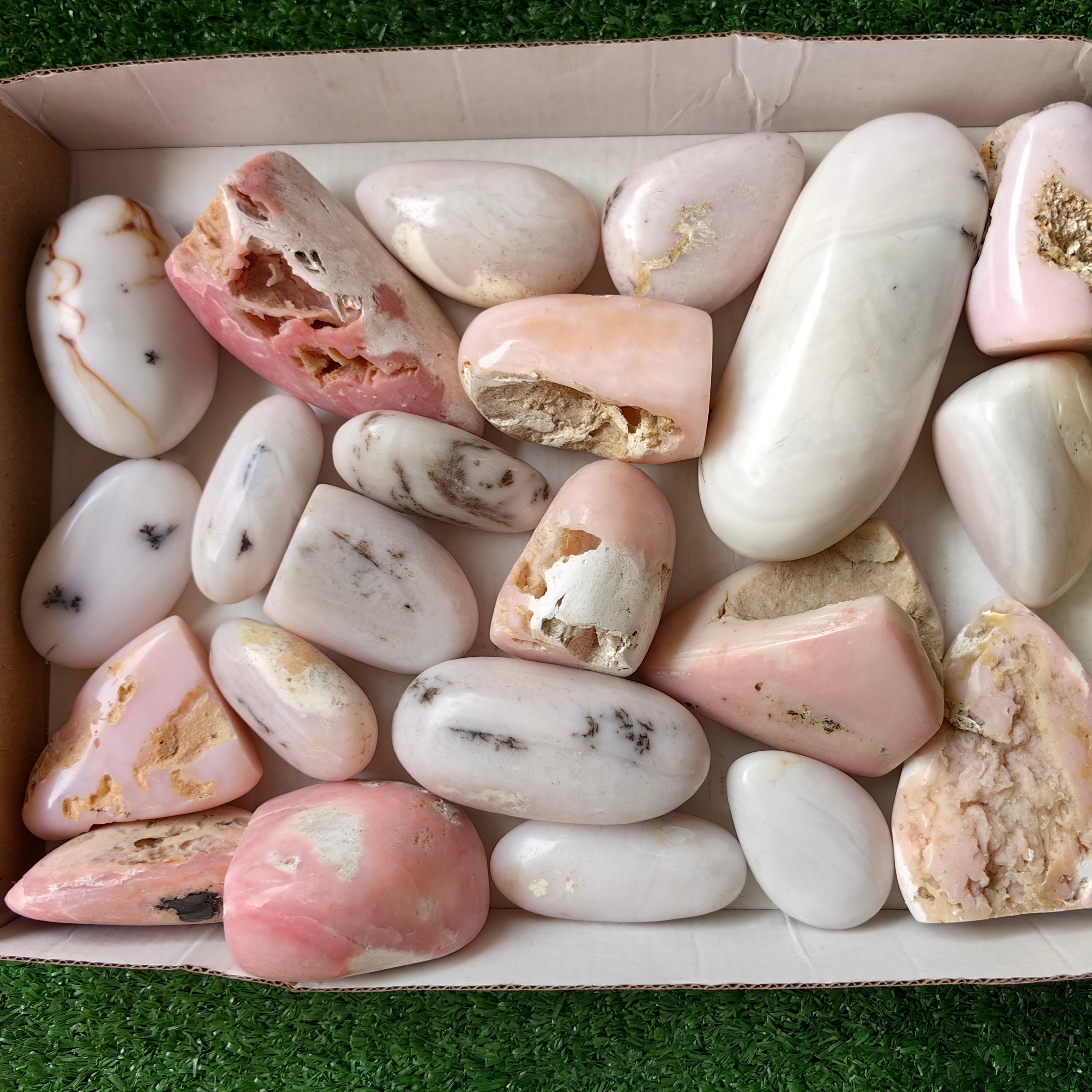 22 pc peruvian pink opal free forms