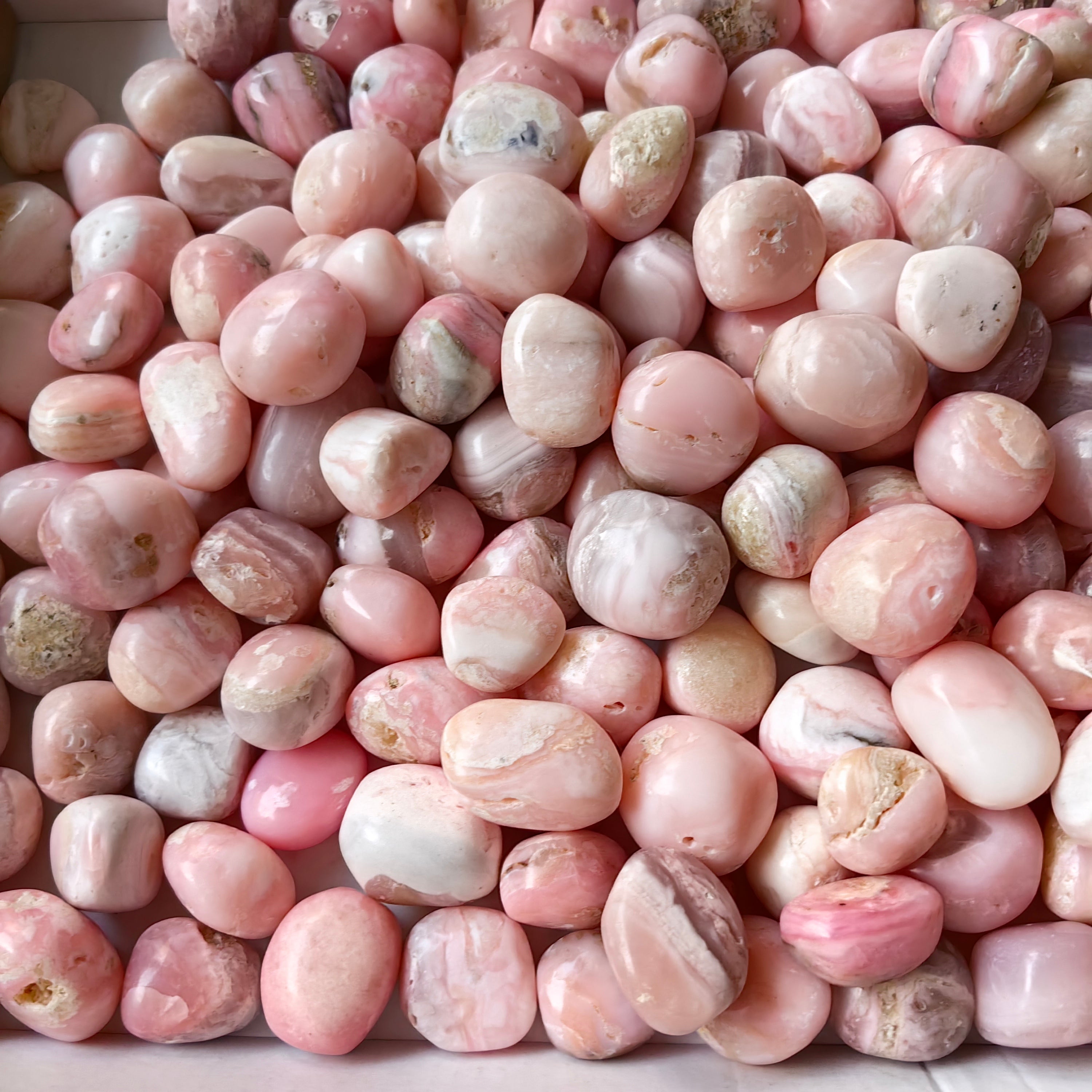 2 kg peruvian pink opal tumbled