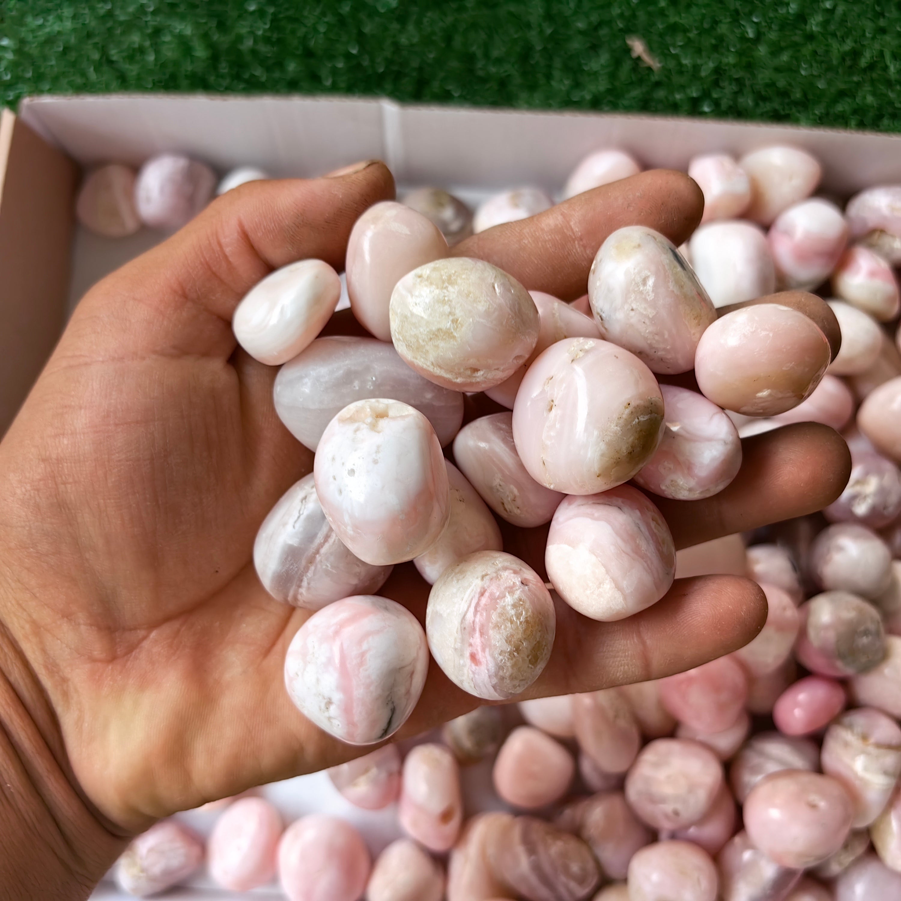 2 kg peruvian pink opal tumbled