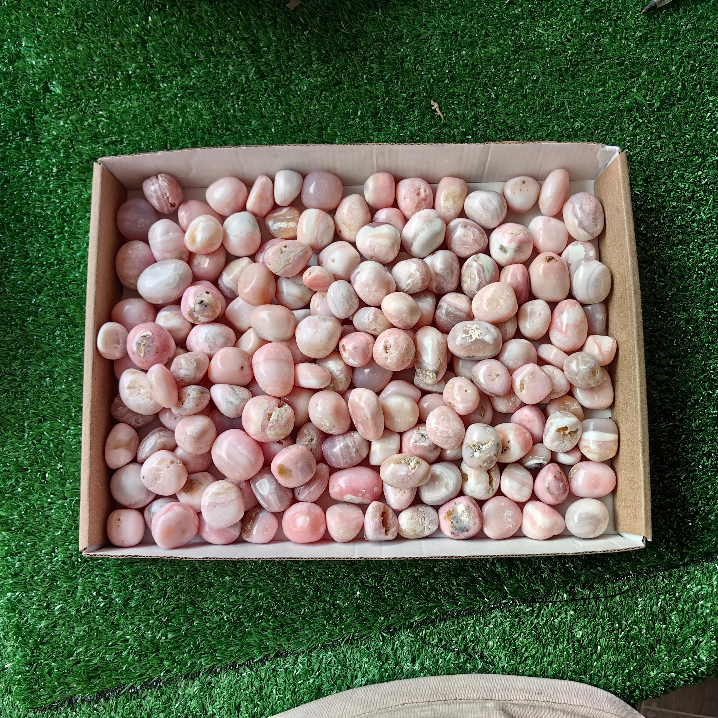 2 kg peruvian pink opal tumbled