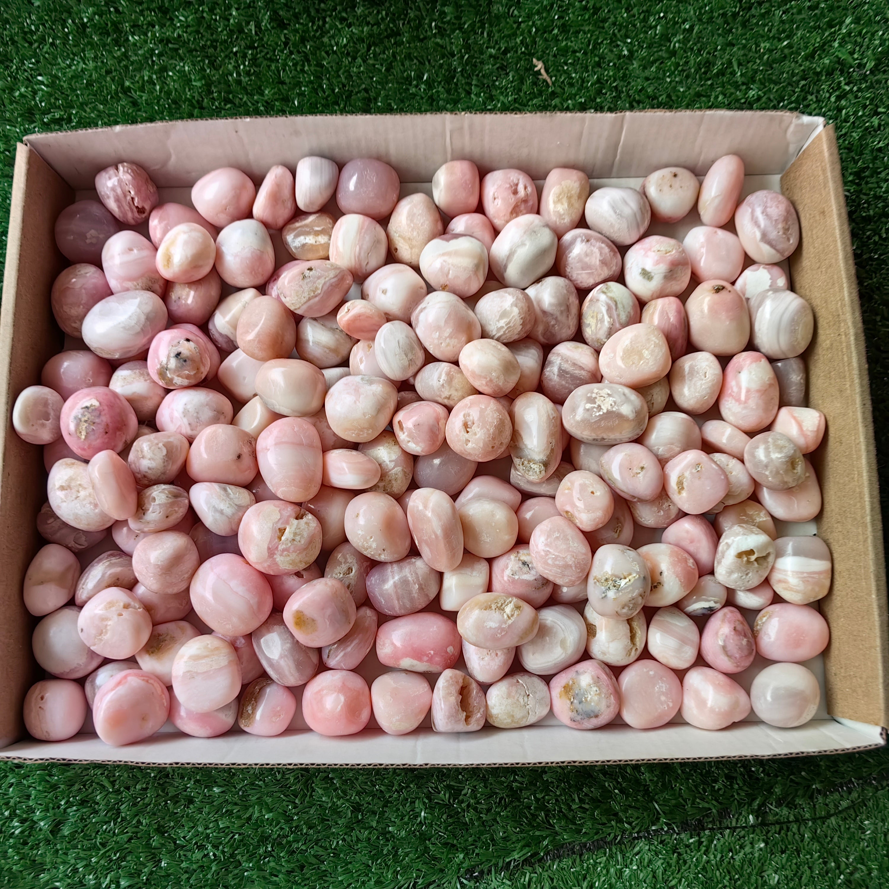 2 kg peruvian pink opal tumbled