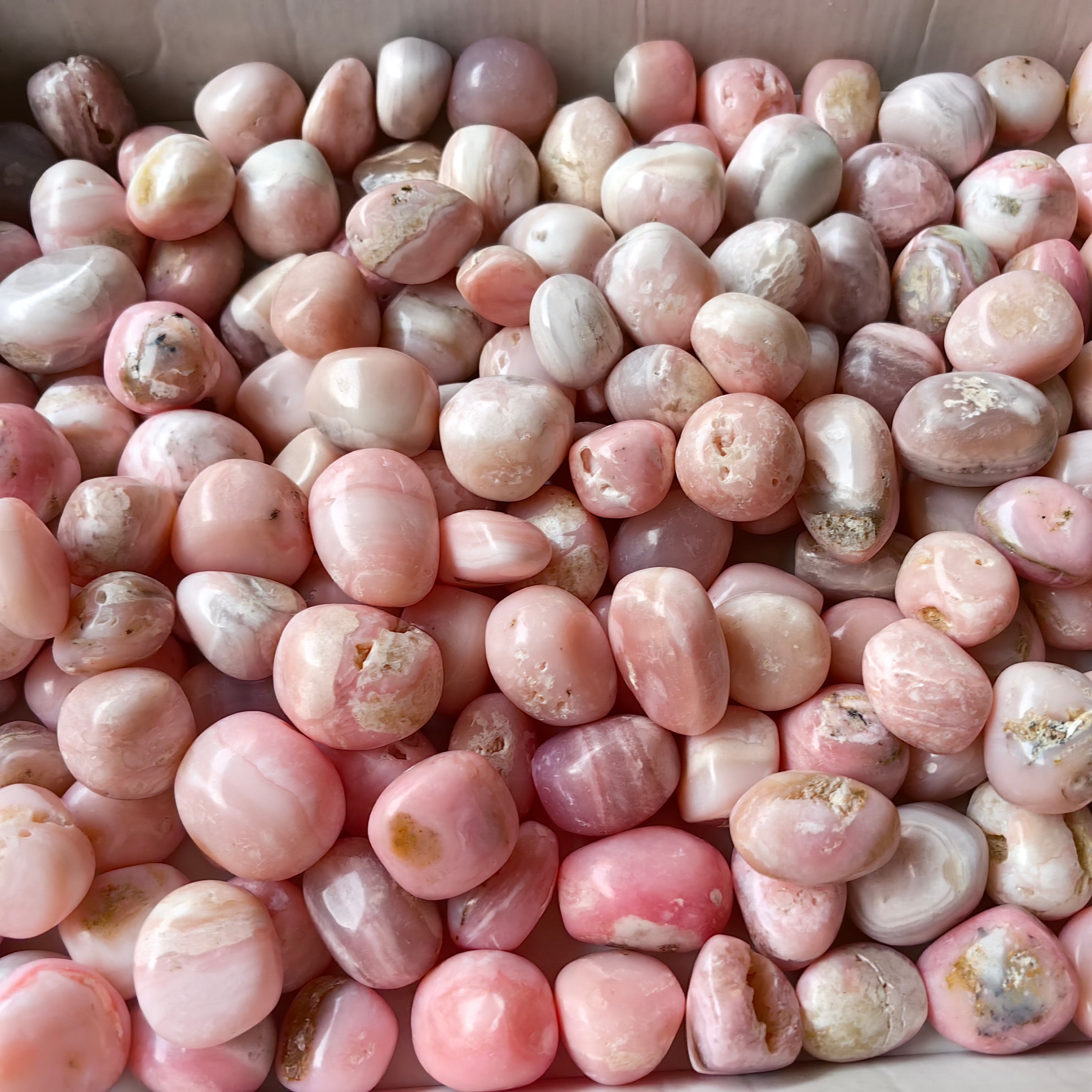 2 kg peruvian pink opal tumbled