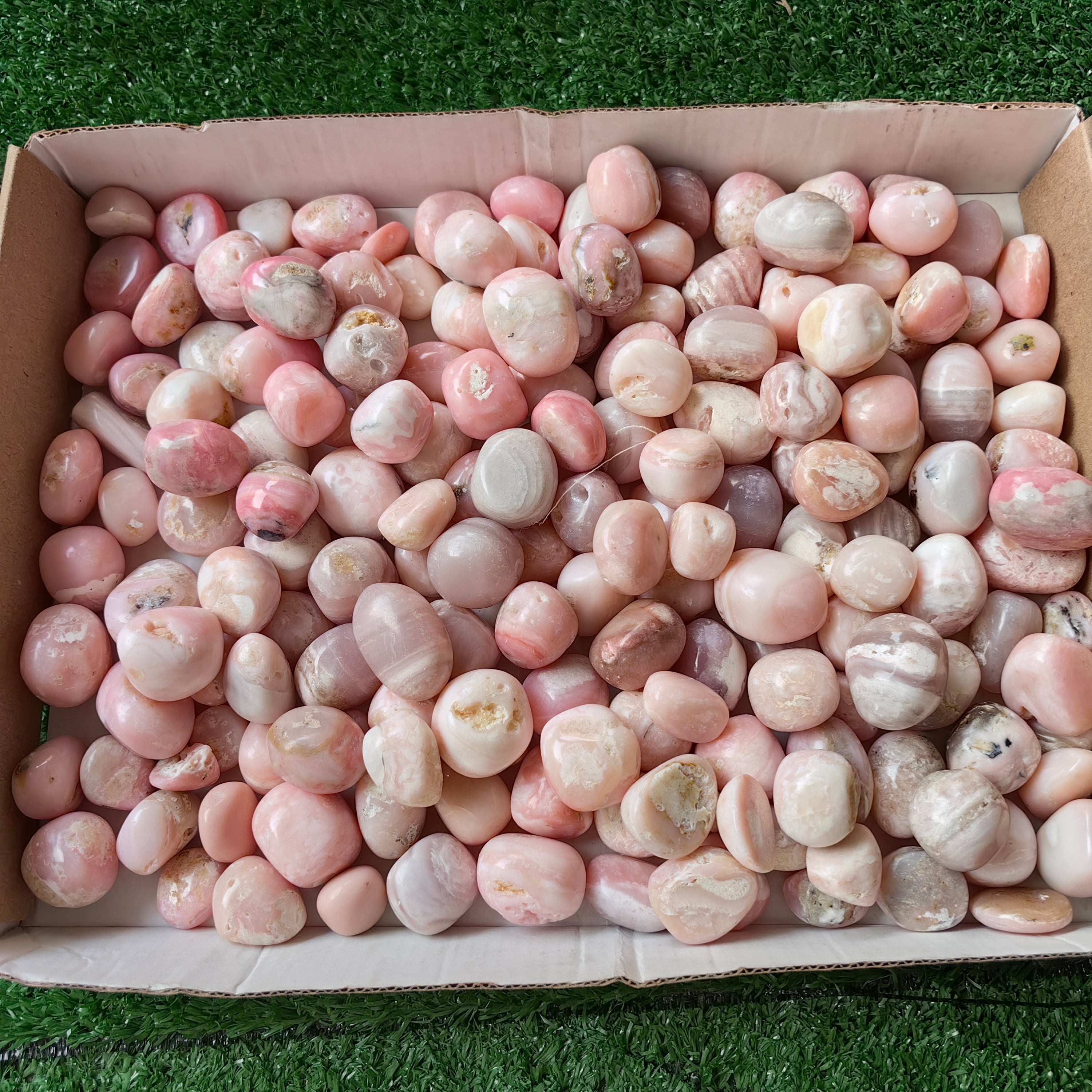 2 kg peruvian pink opal tumbled