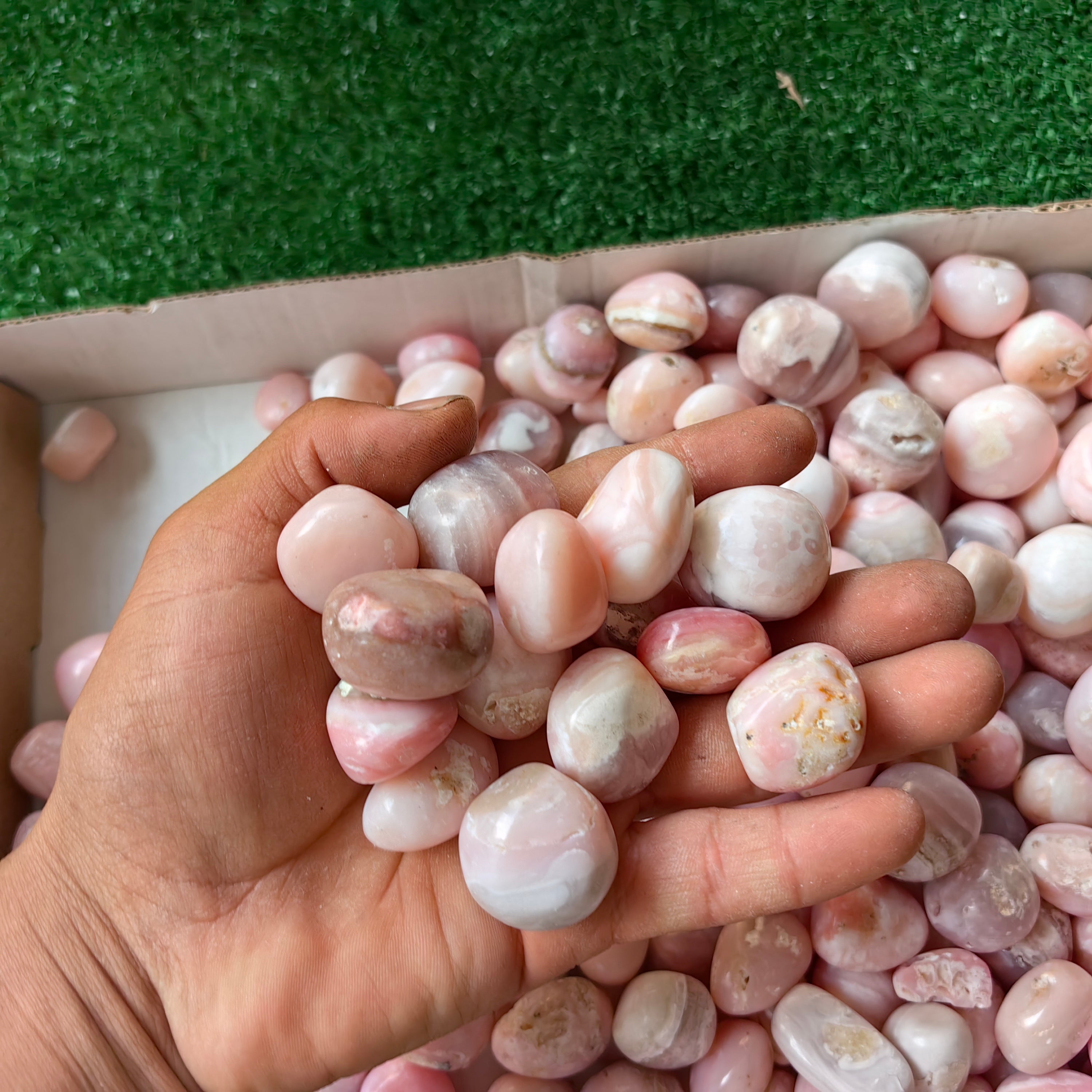 2 kg peruvian pink opal tumbled