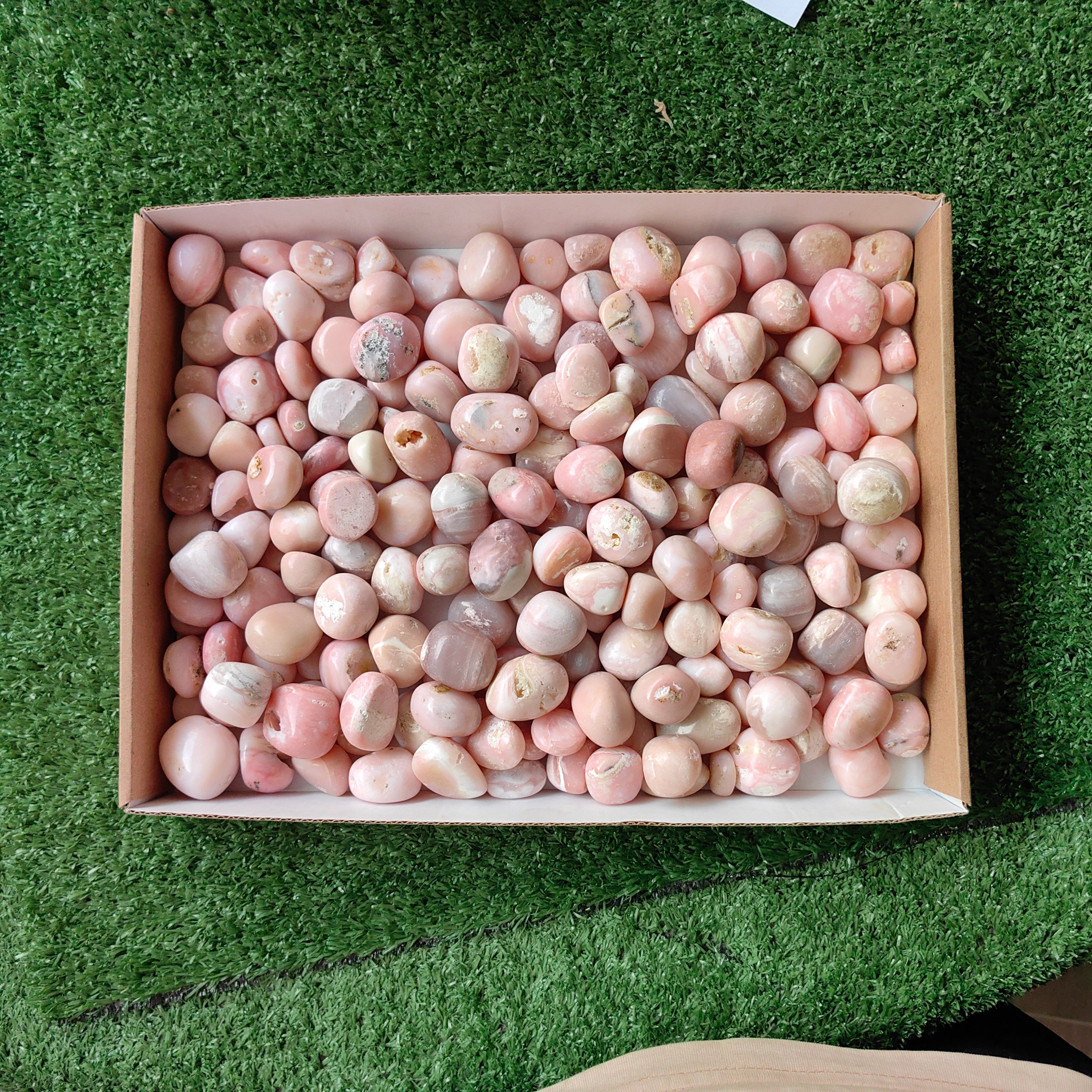 2 kg peruvian pink opal tumbled