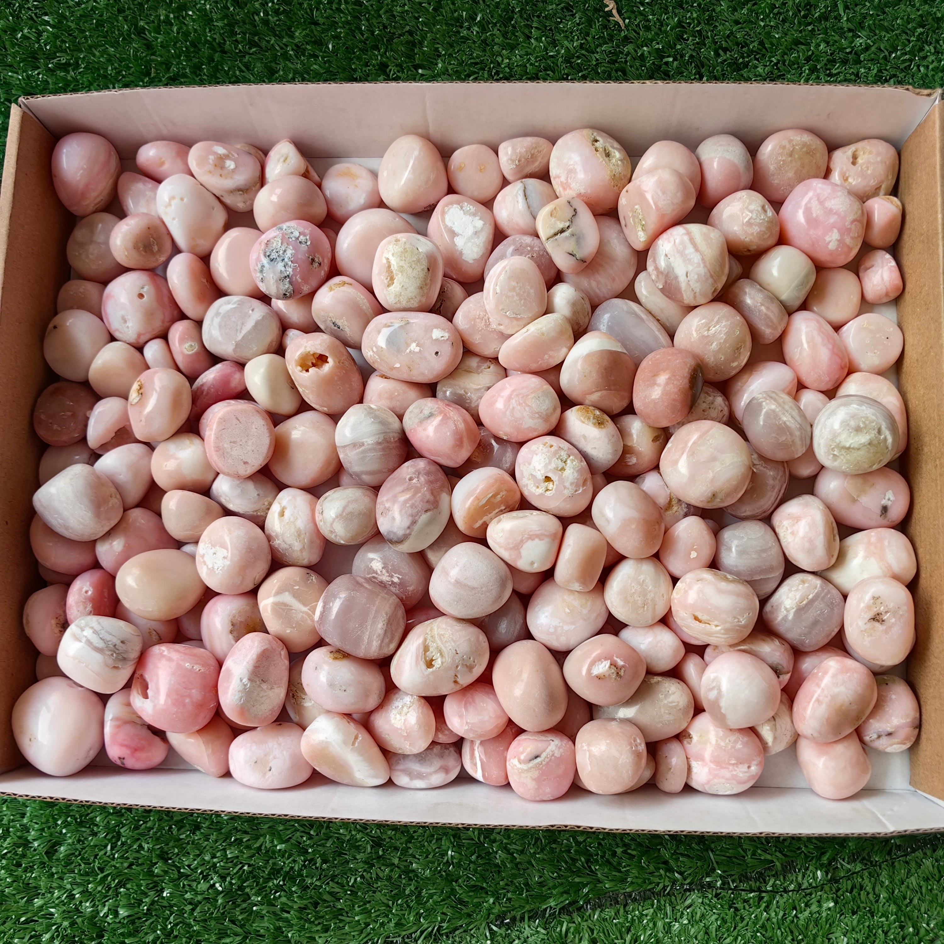 2 kg peruvian pink opal tumbled