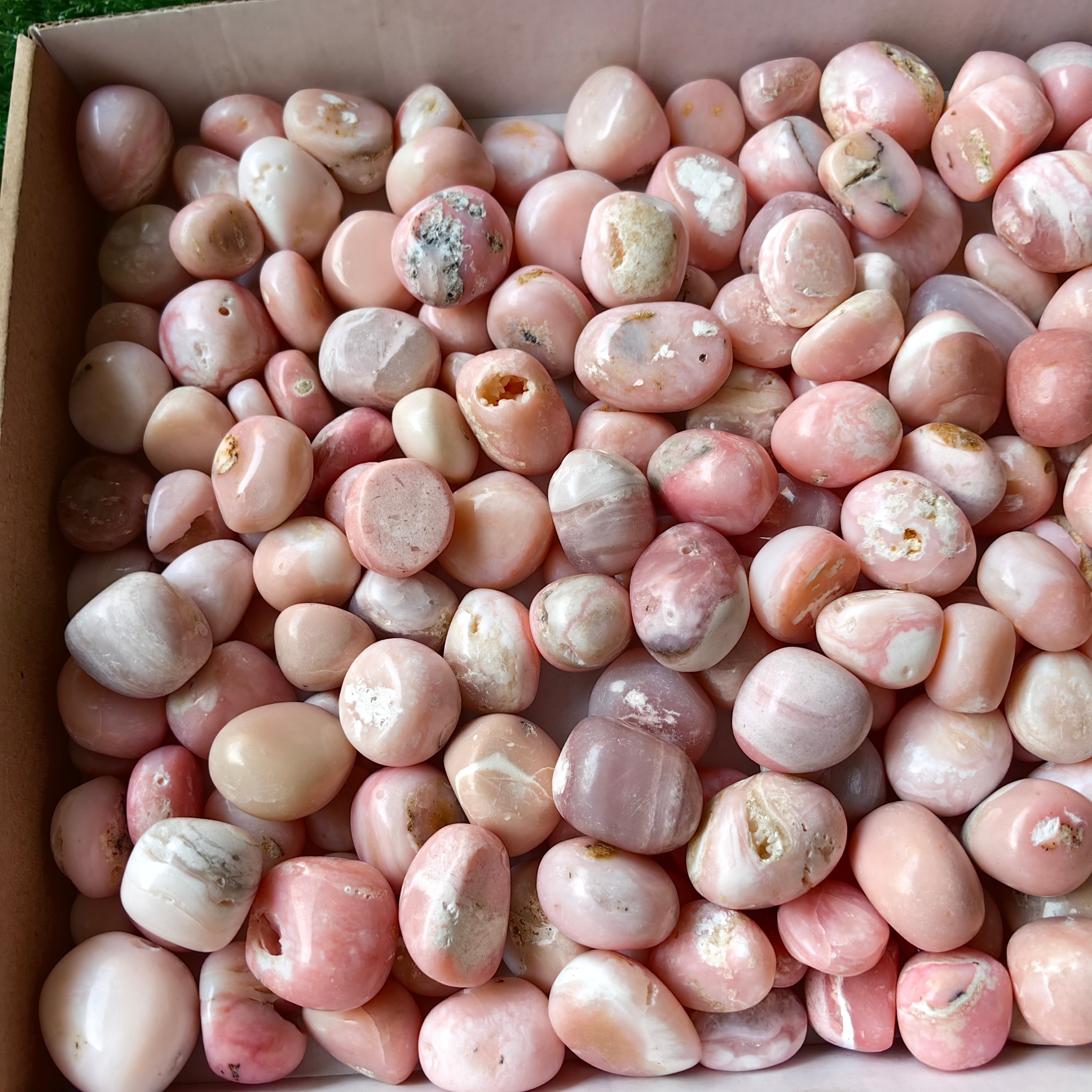 2 kg peruvian pink opal tumbled