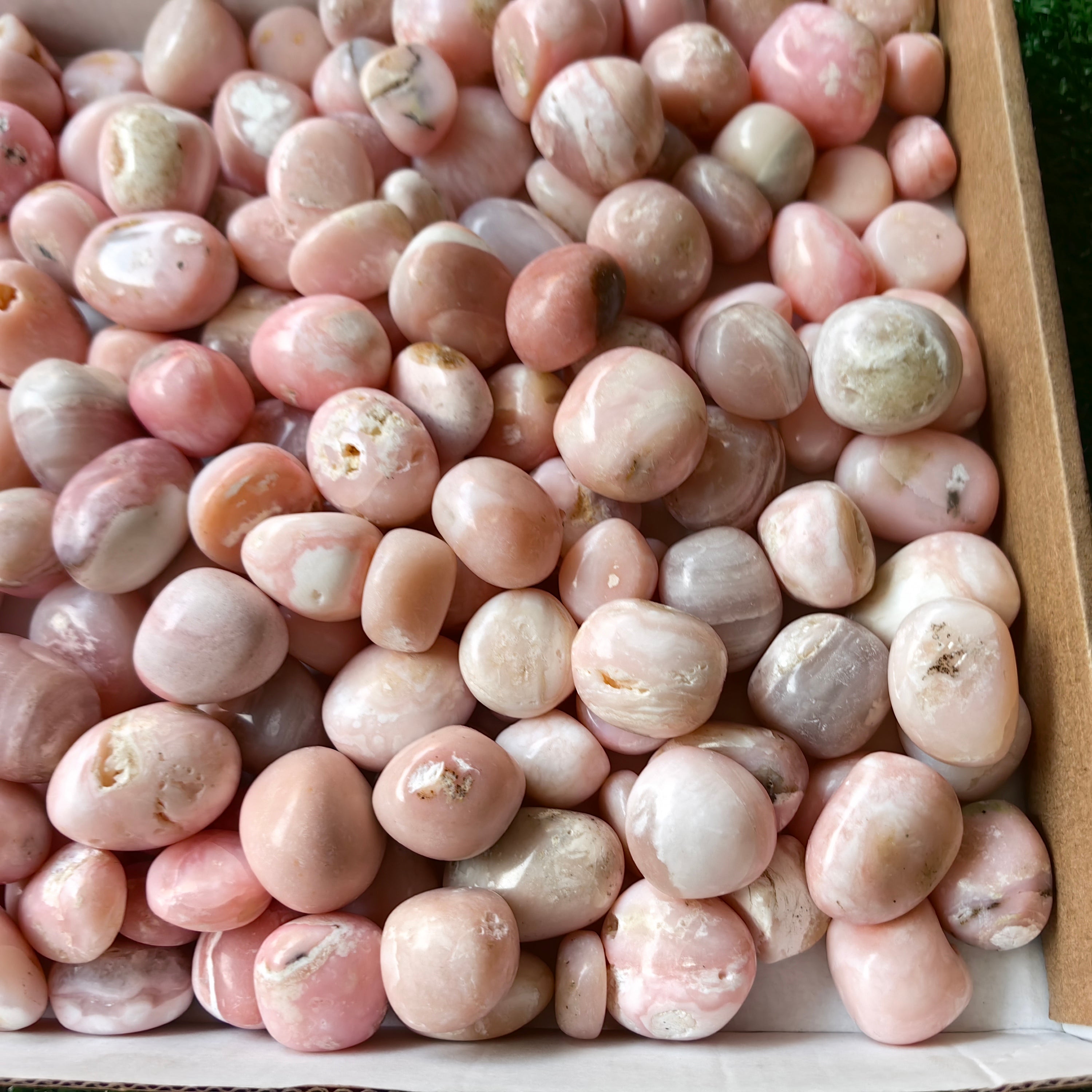 2 kg peruvian pink opal tumbled
