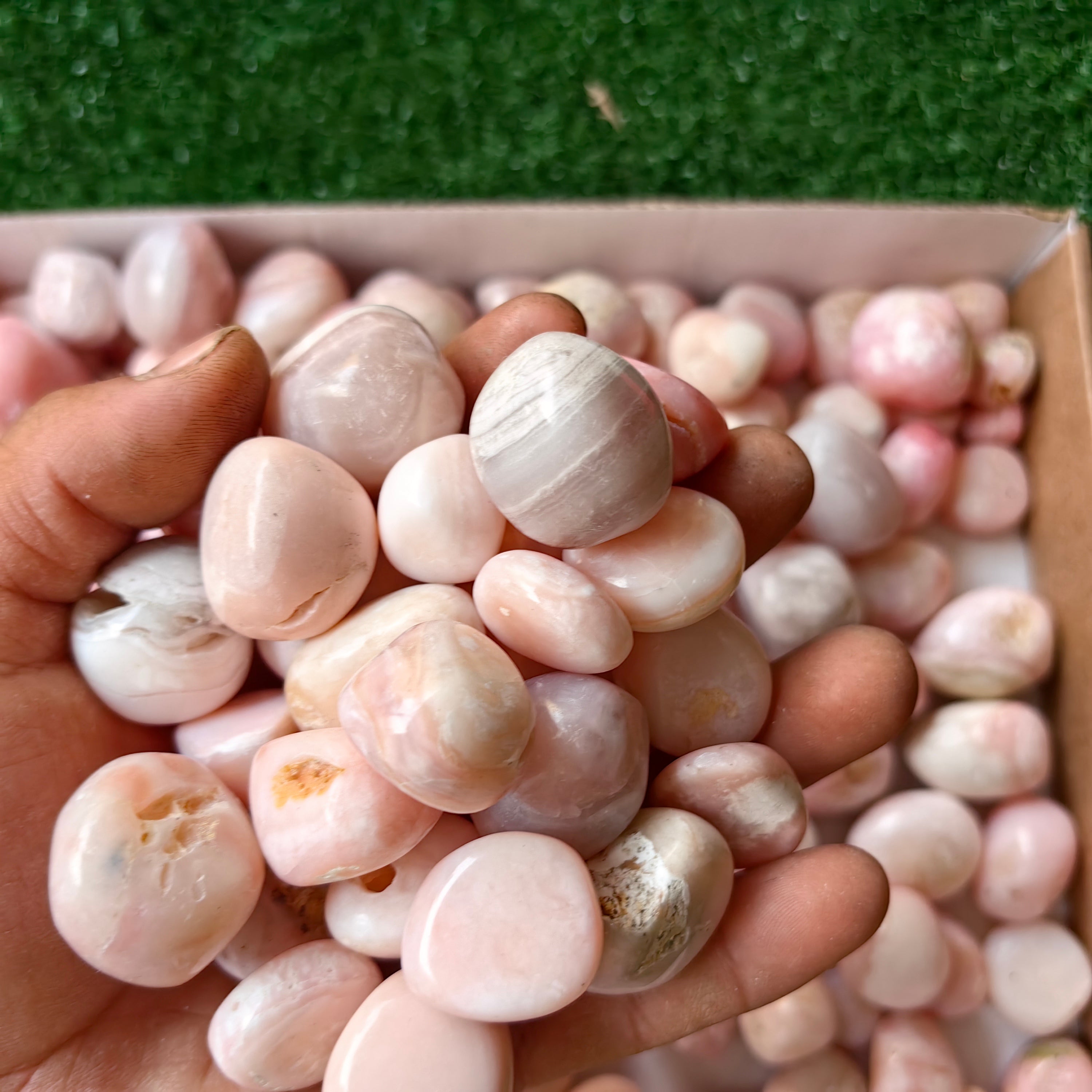 2 kg peruvian pink opal tumbled