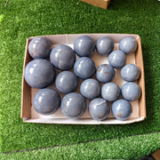 18 pc blue angelite spheres