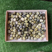 2 kg tumbled green serpentine