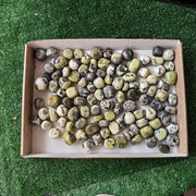 2 kg tumbled green serpentine