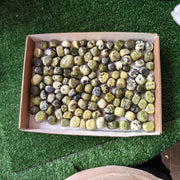 2 kg tumbled green serpentine