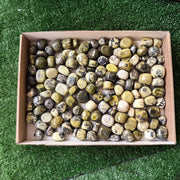 2 kg tumbled green serpentine