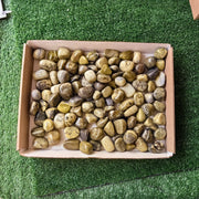 2 kg tumbled green serpentine