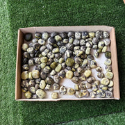 2 kg tumbled green serpentine