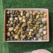 2 kg tumbled green serpentine