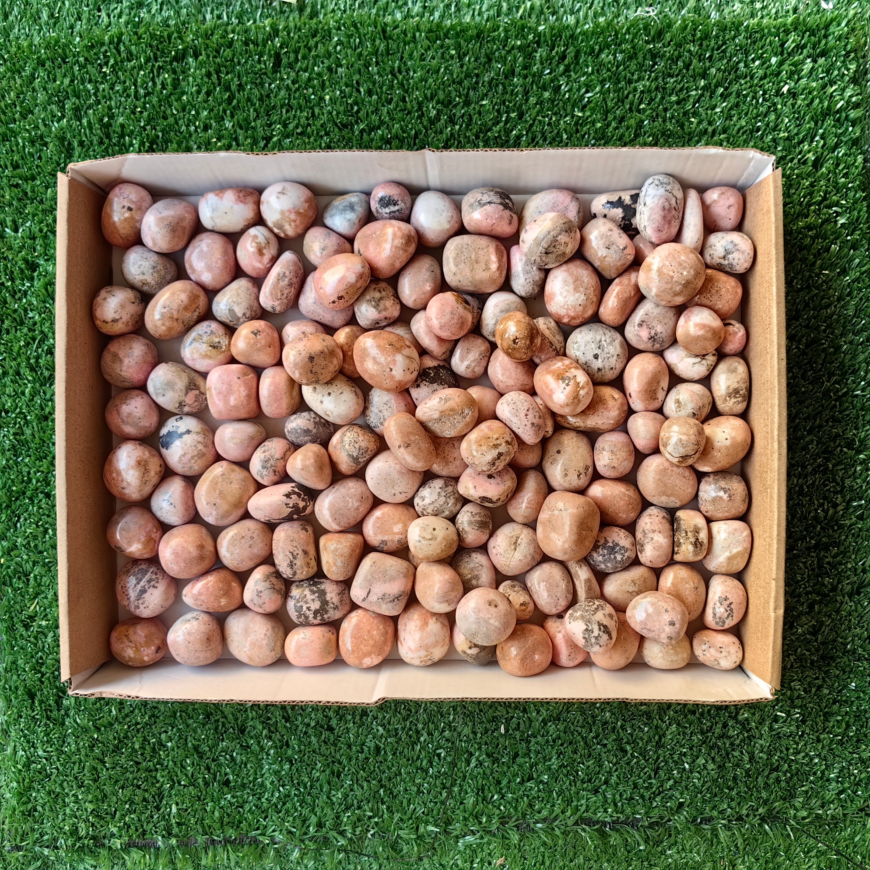 2.7 kg tumbled pink rhodonite