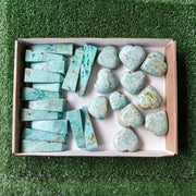 26 pcs Peruvian Turquoise Towers & hearts