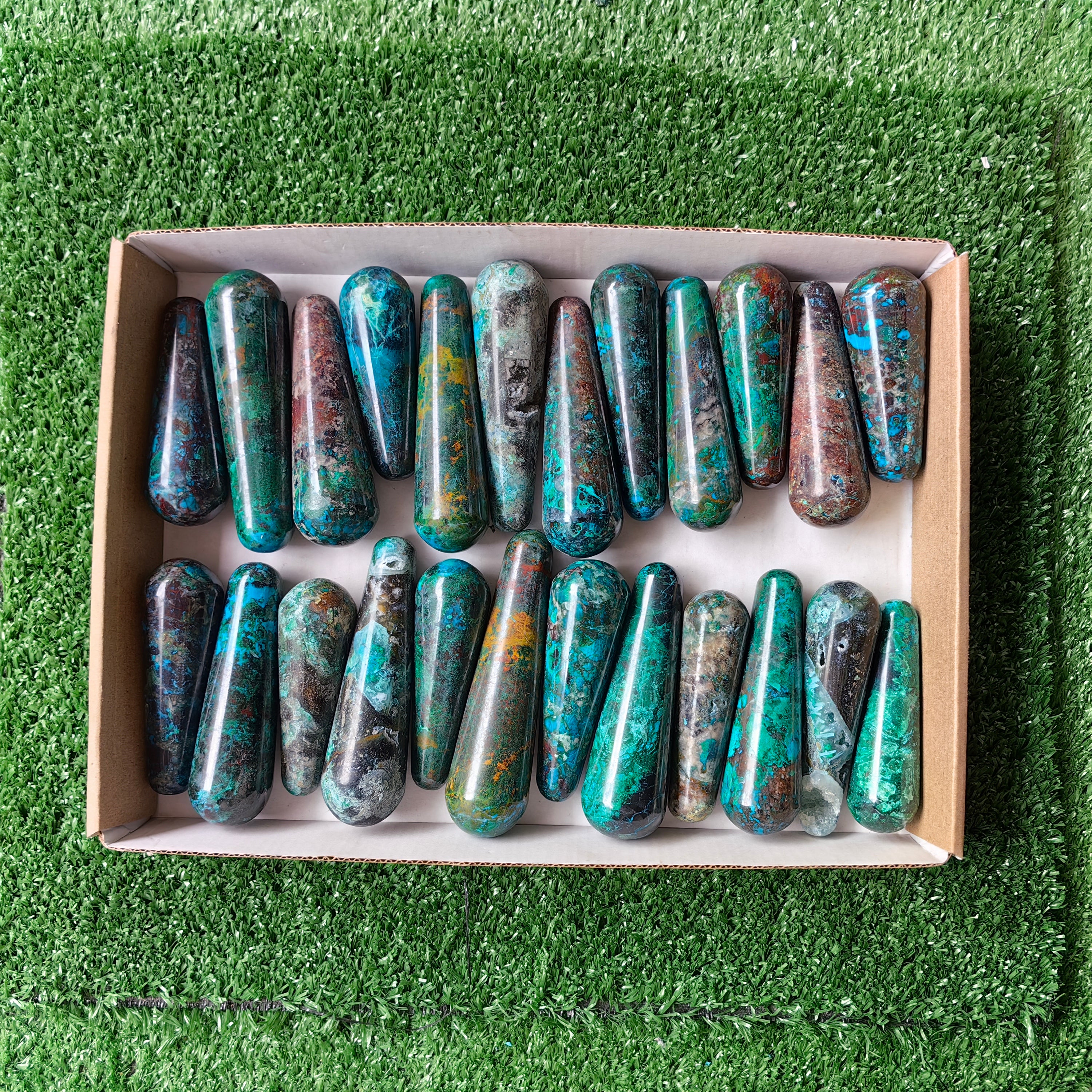 24 pc chrysocolla wands