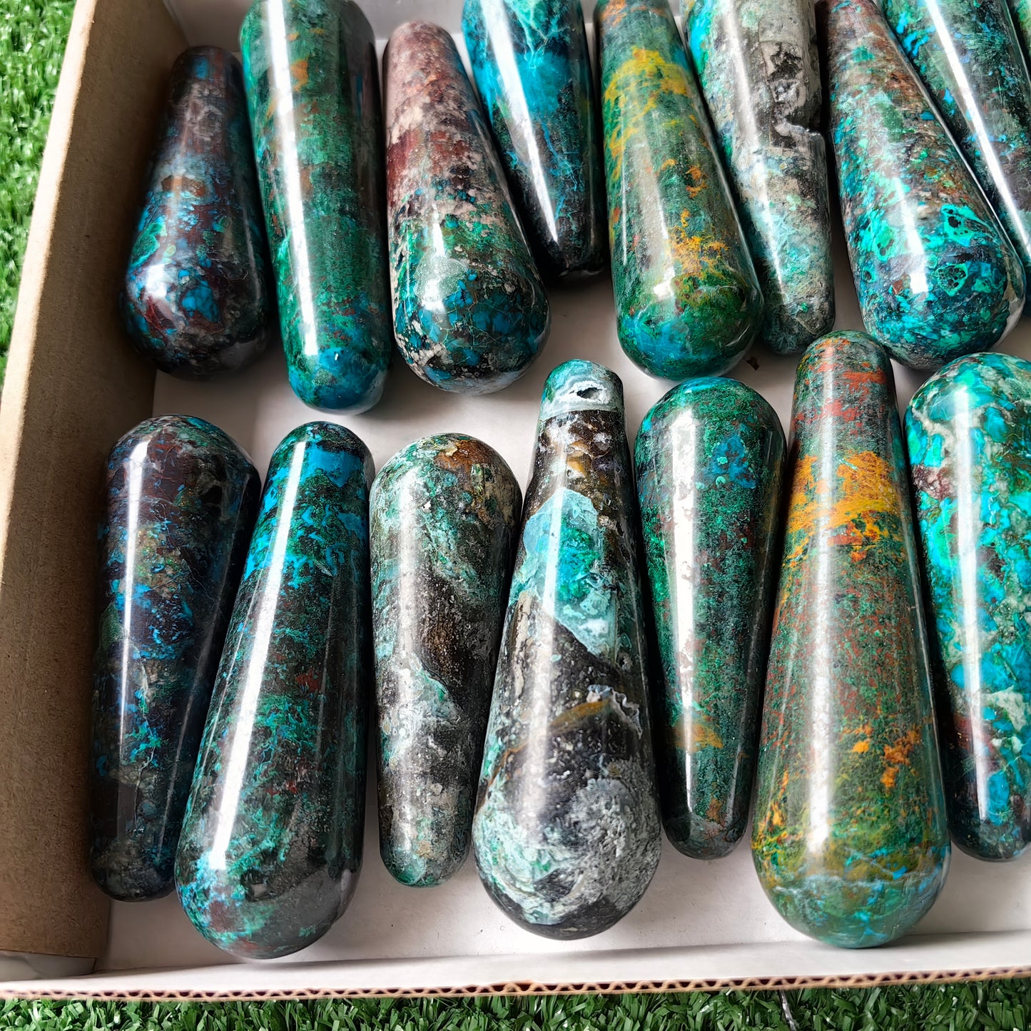 24 pc chrysocolla wands