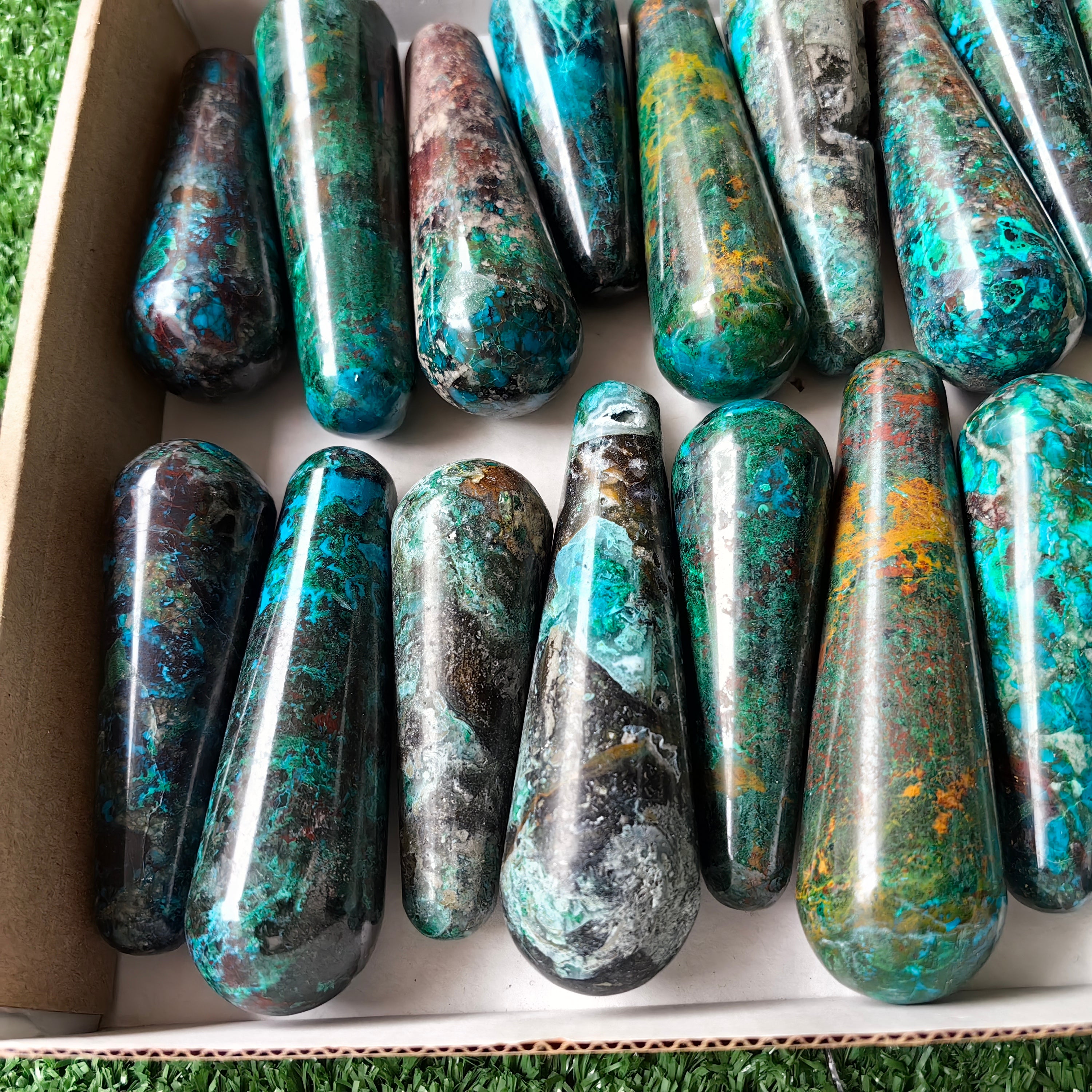 24 pc chrysocolla wands