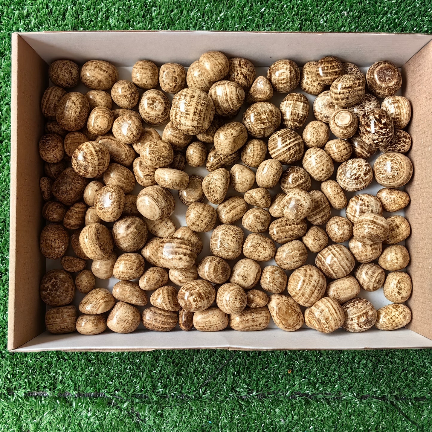 2.2 kg brown Aragonite tumbled