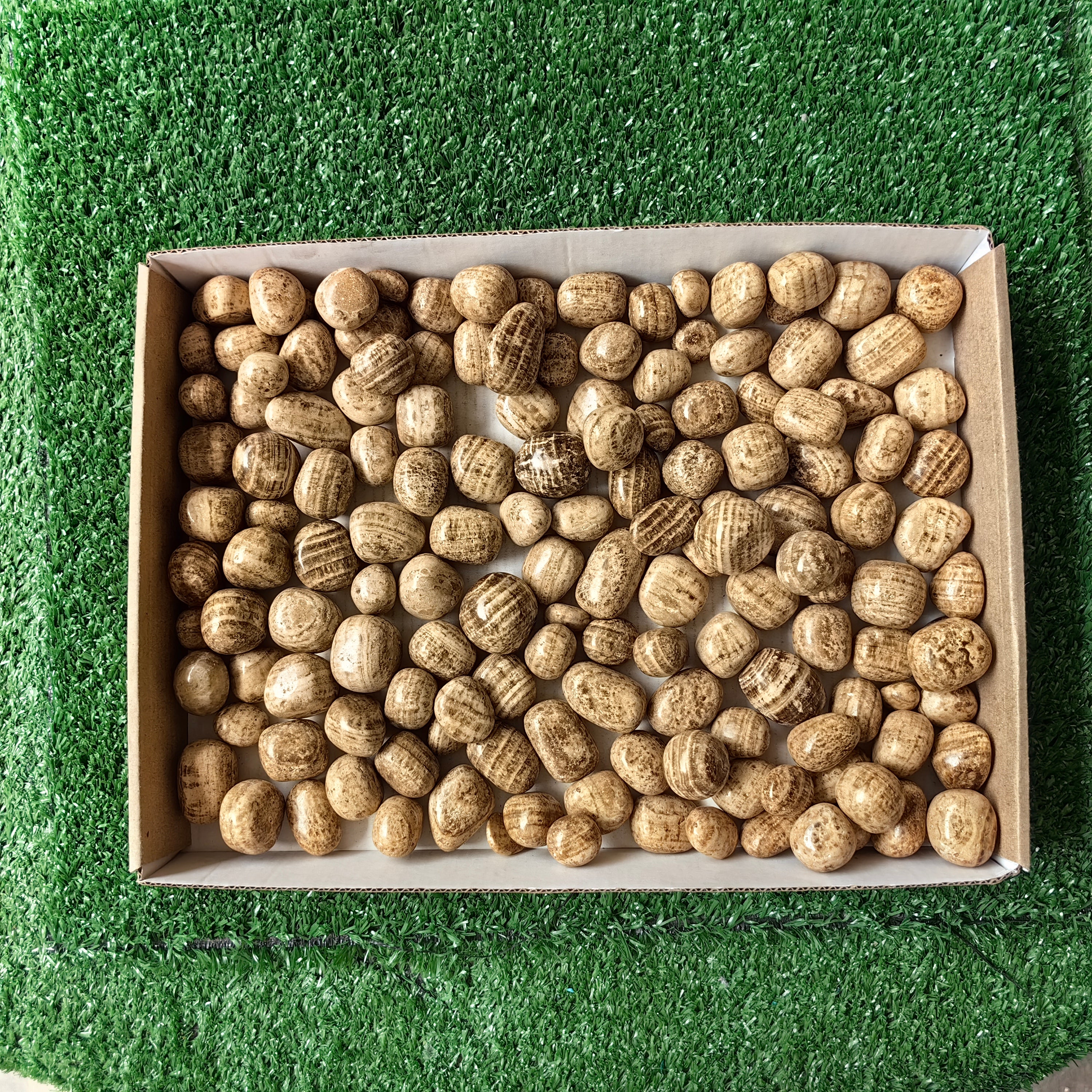 2.2 kg brown Aragonite tumbled