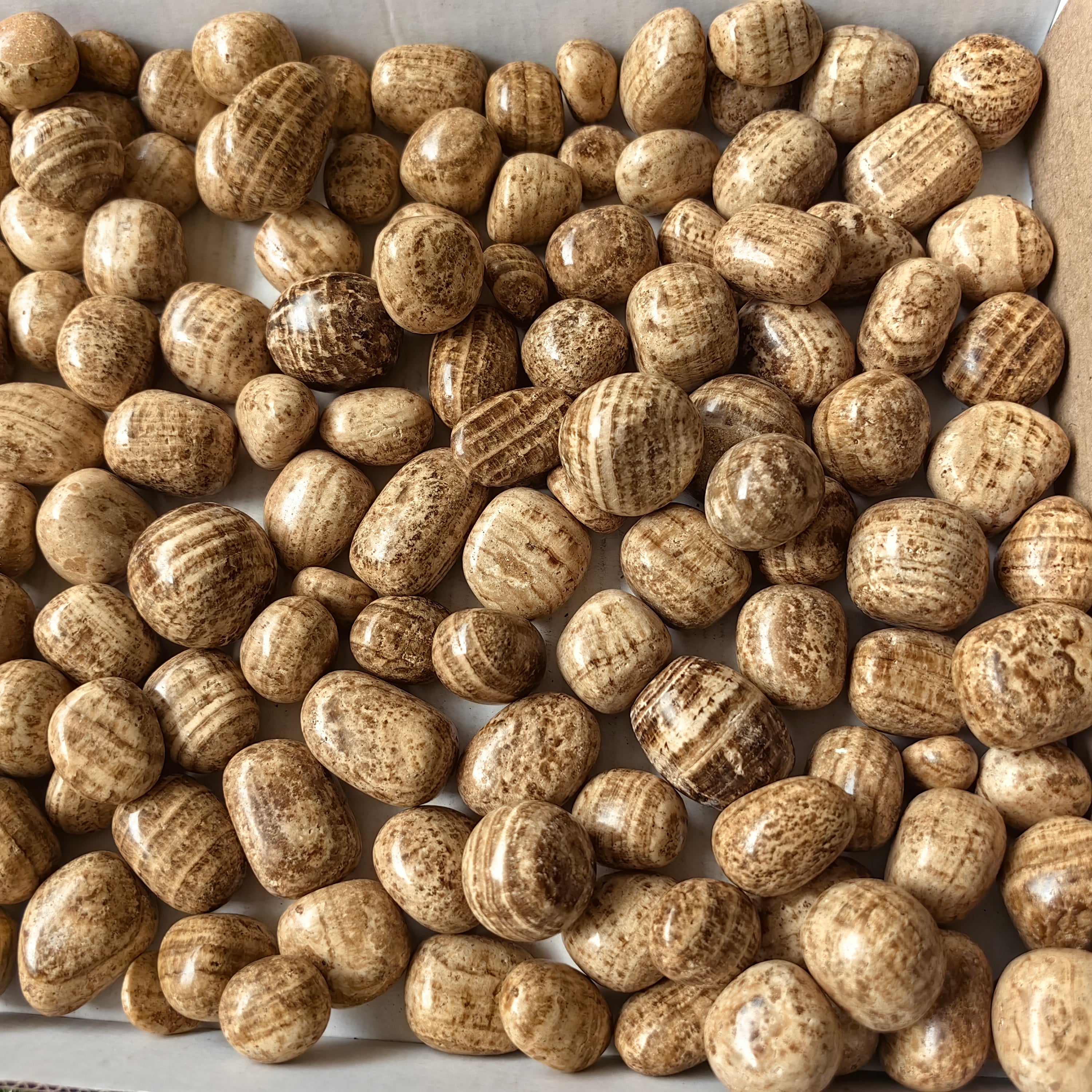 2.2 kg brown Aragonite tumbled