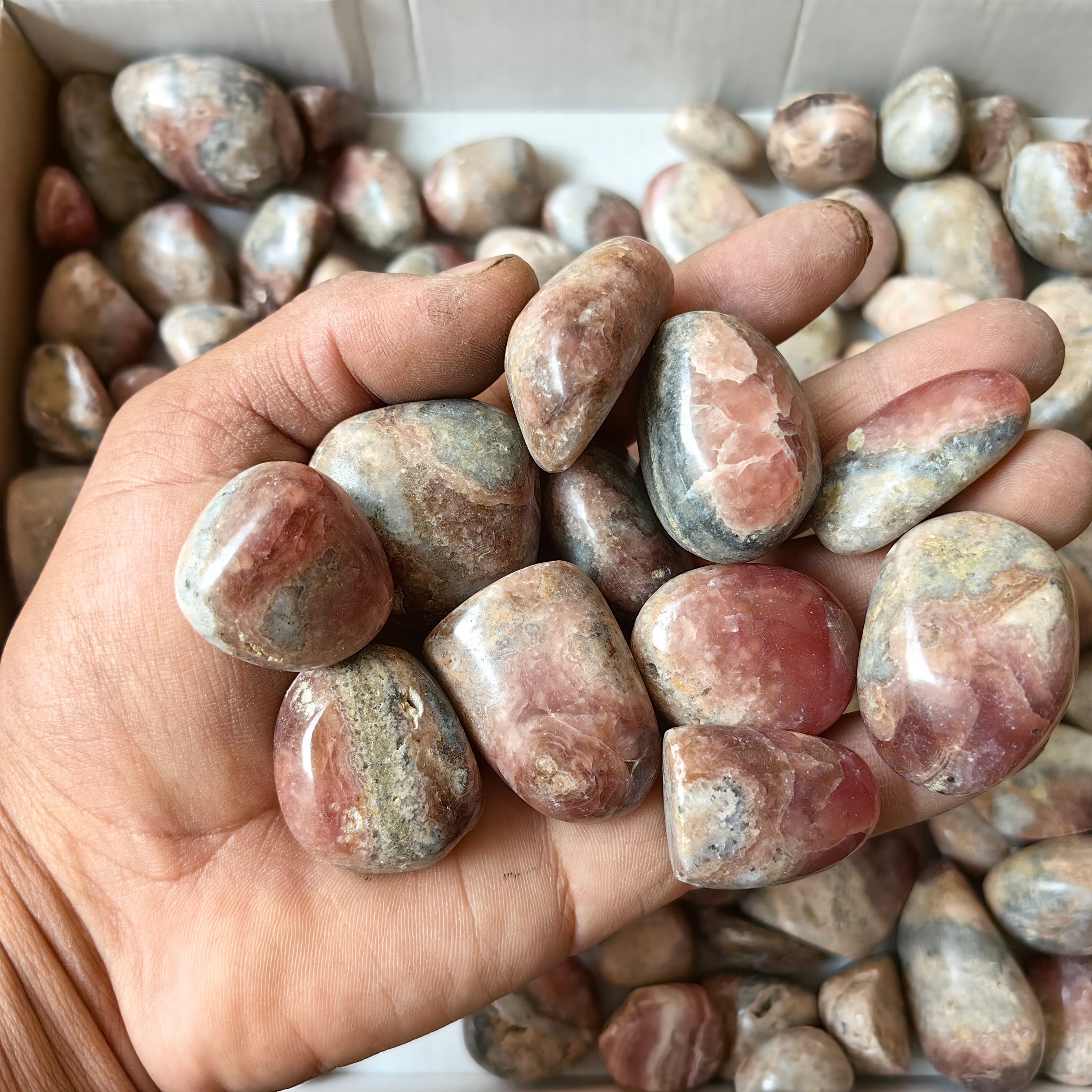 2.5 kg peruvian Rhodocrosite Tumbled