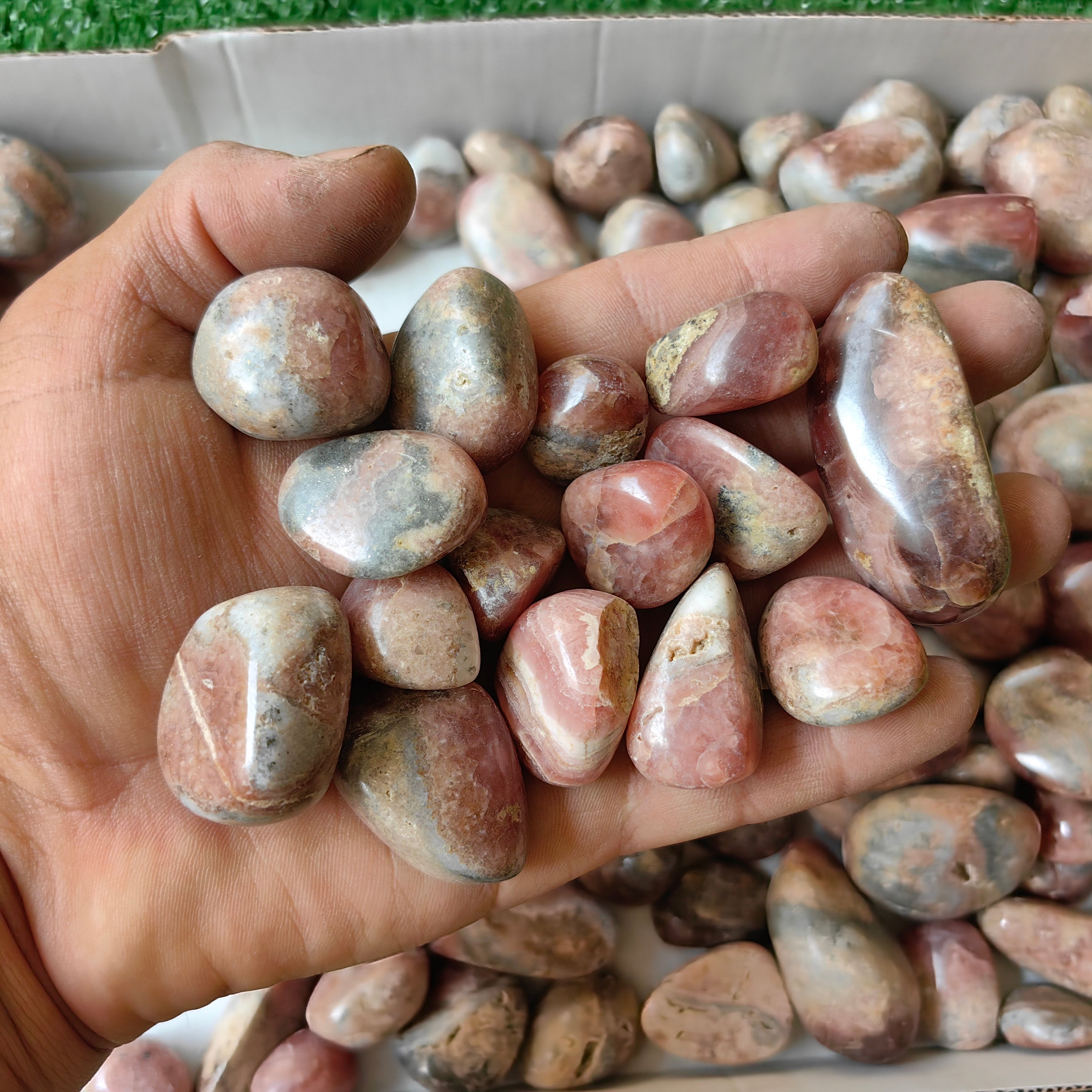 2.5 kg peruvian Rhodocrosite Tumbled