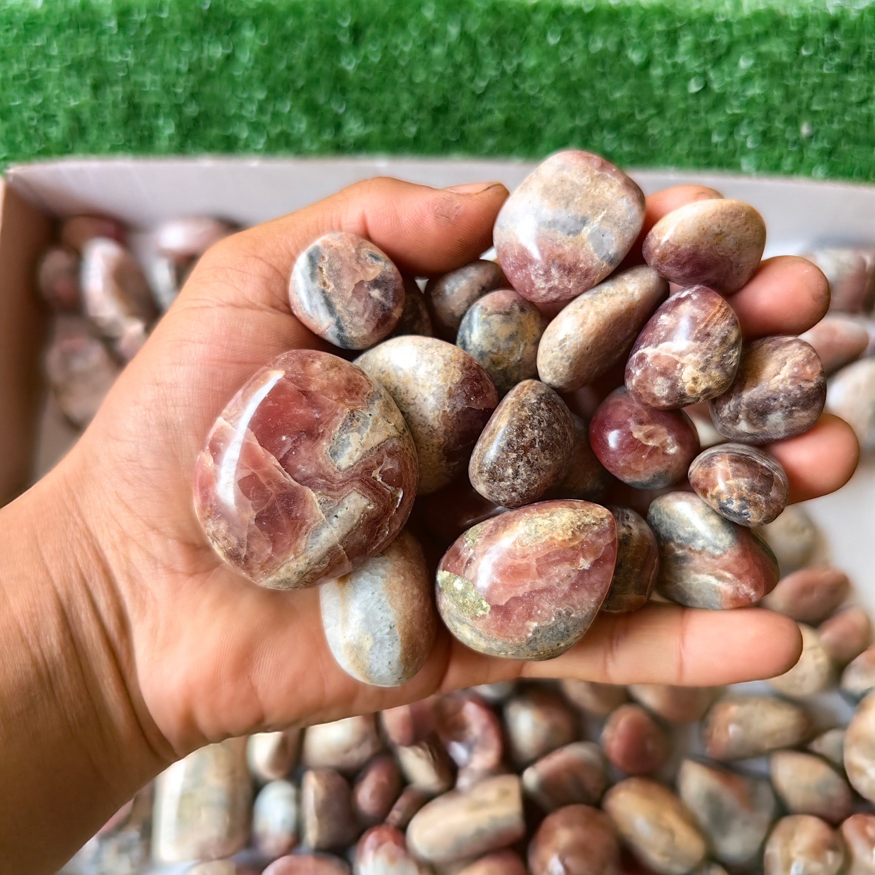 2.5 kg peruvian Rhodocrosite Tumbled