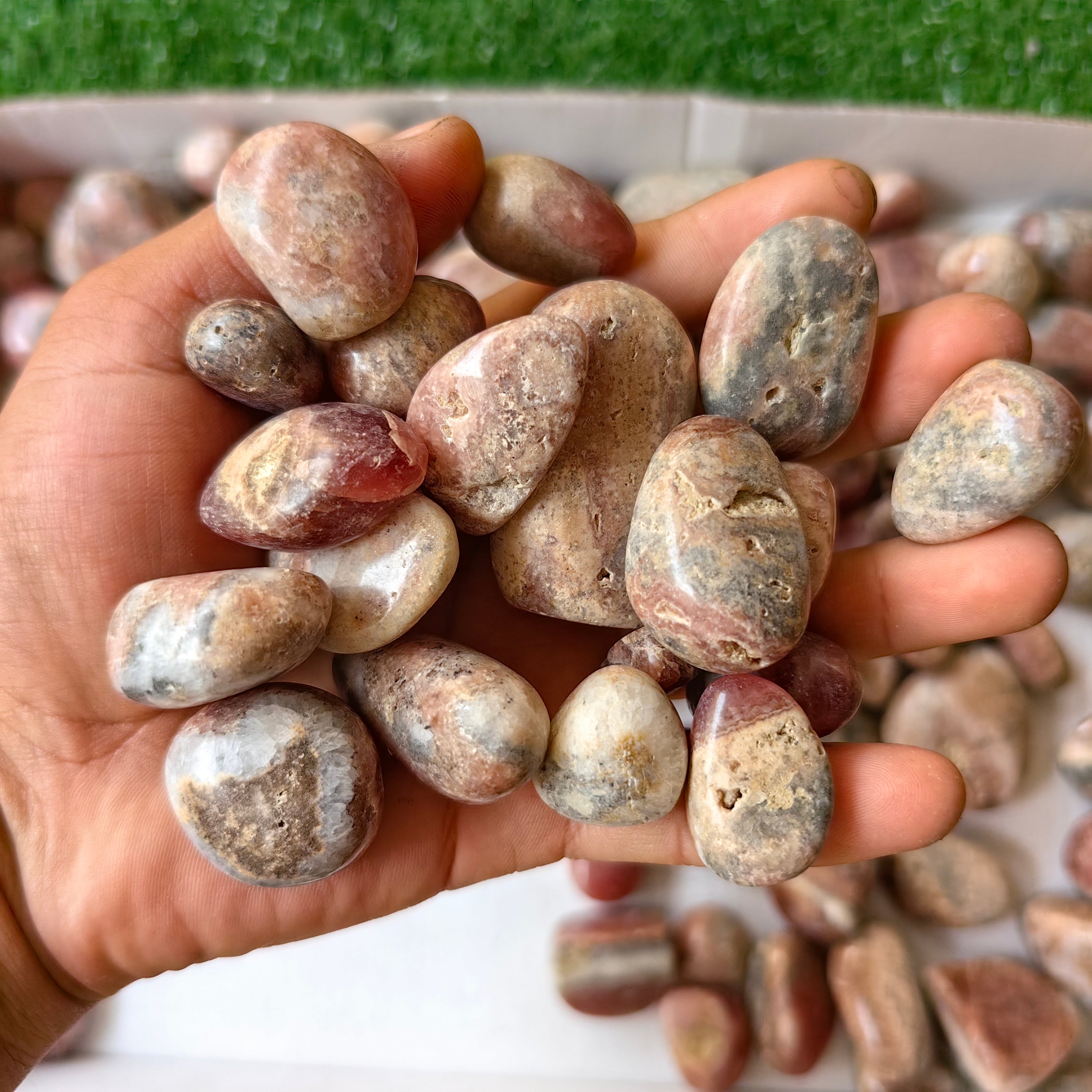 2.5 kg peruvian Rhodocrosite Tumbled