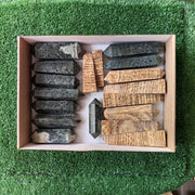 18 pc nefrite & aragonite towers