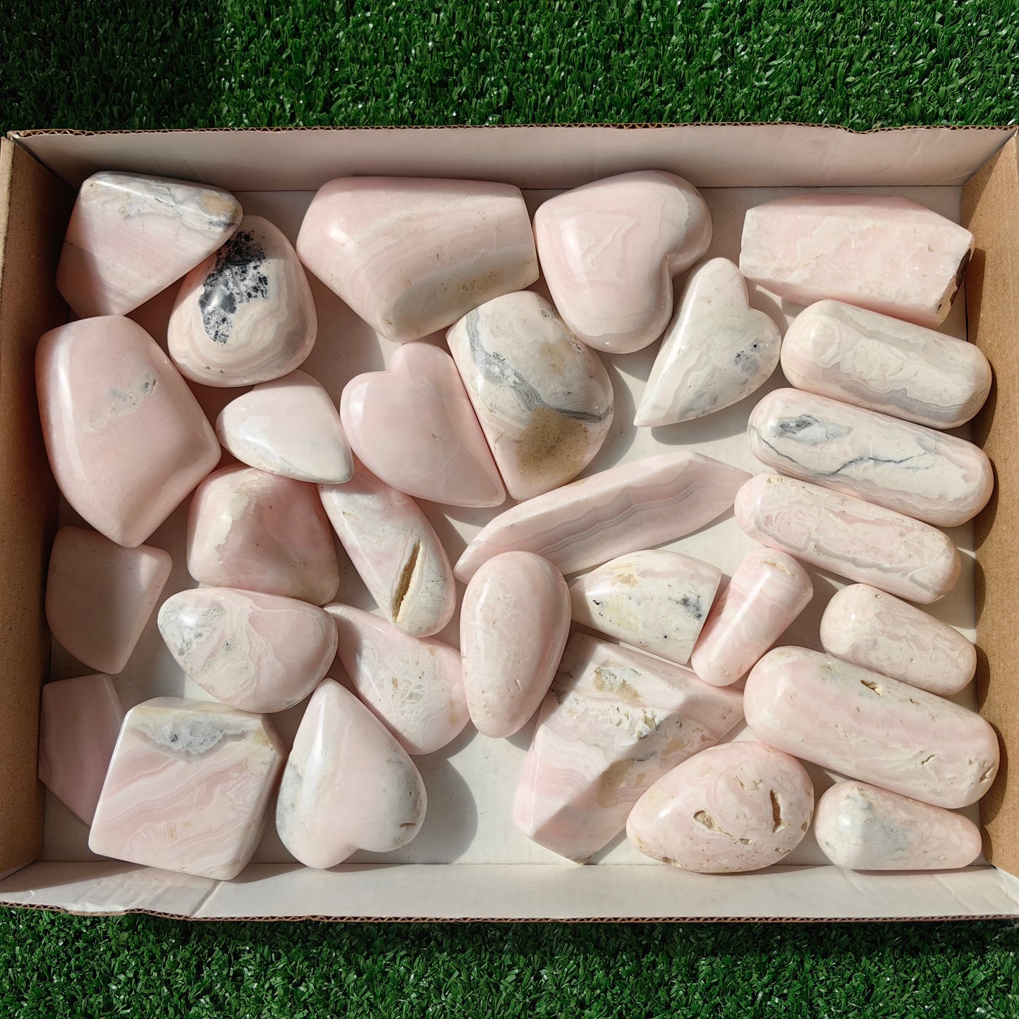 30 pc mangano calcite flourecent free forms