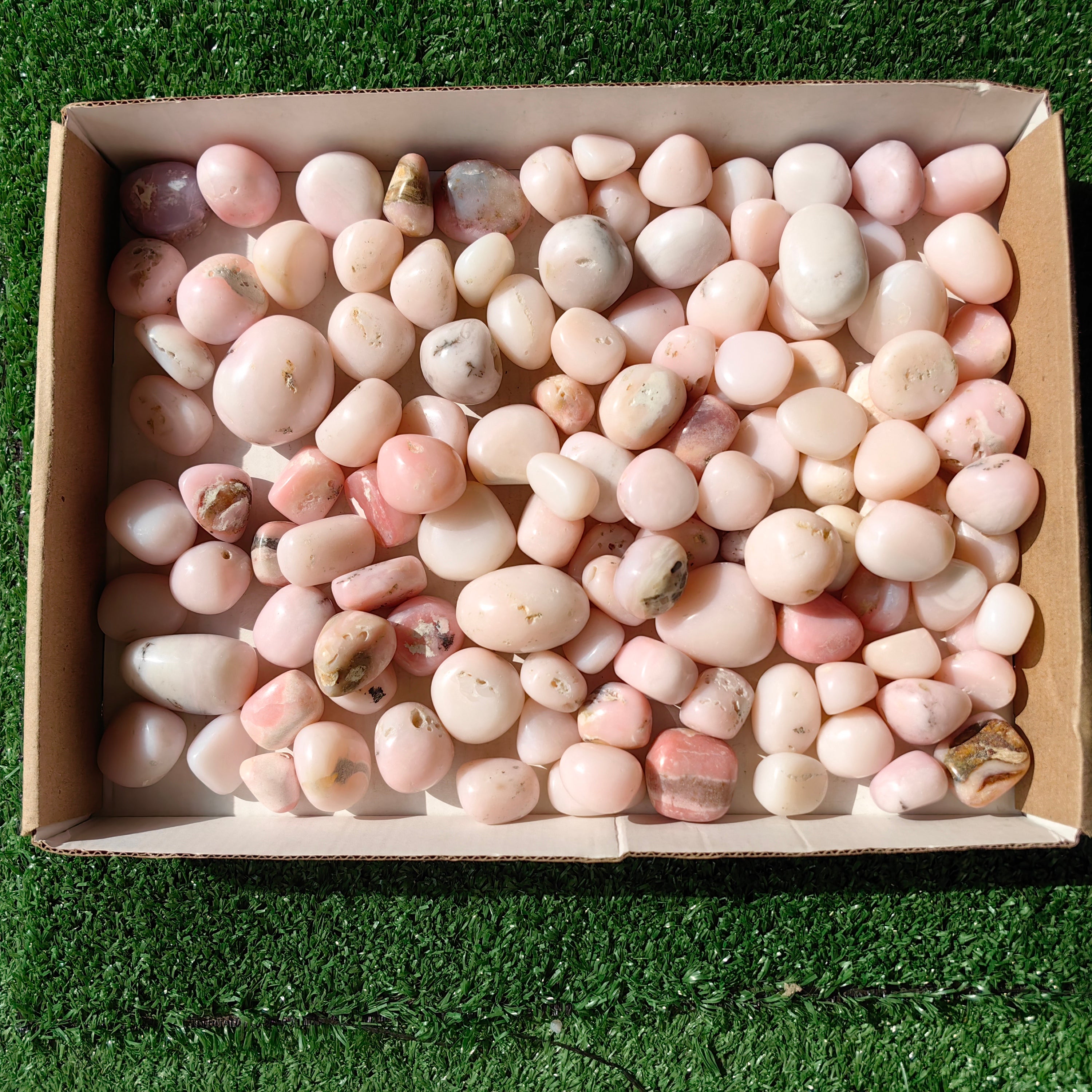 1.8 kg peruvian pink opal tumbled