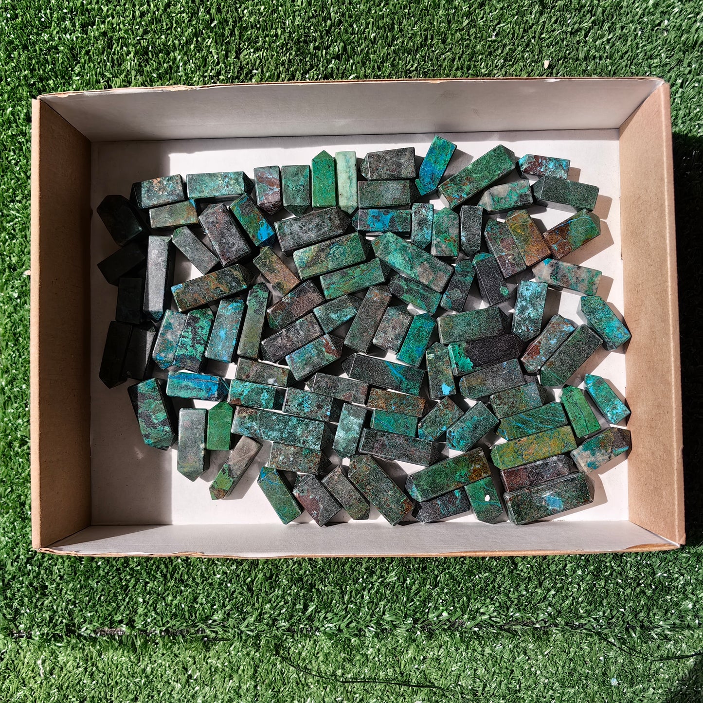 92 pc chrysocolla mini towers