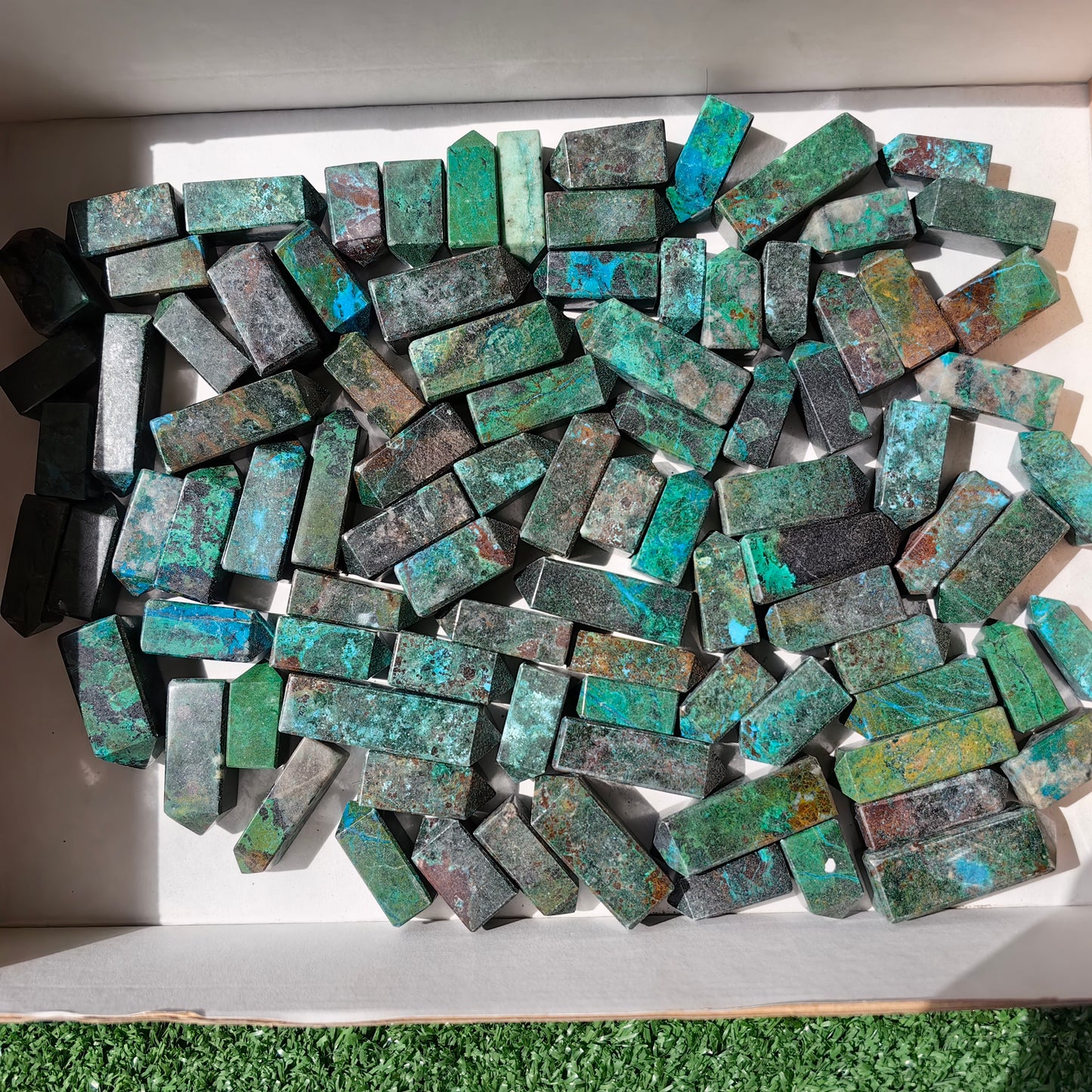 92 pc chrysocolla mini towers