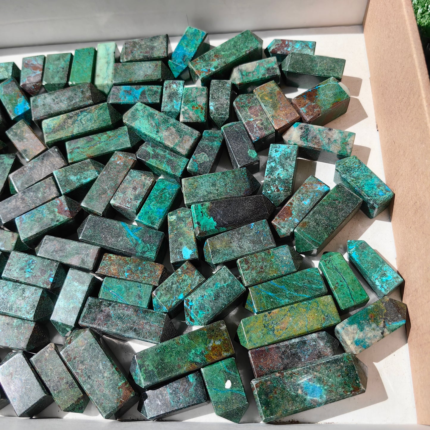 92 pc chrysocolla mini towers