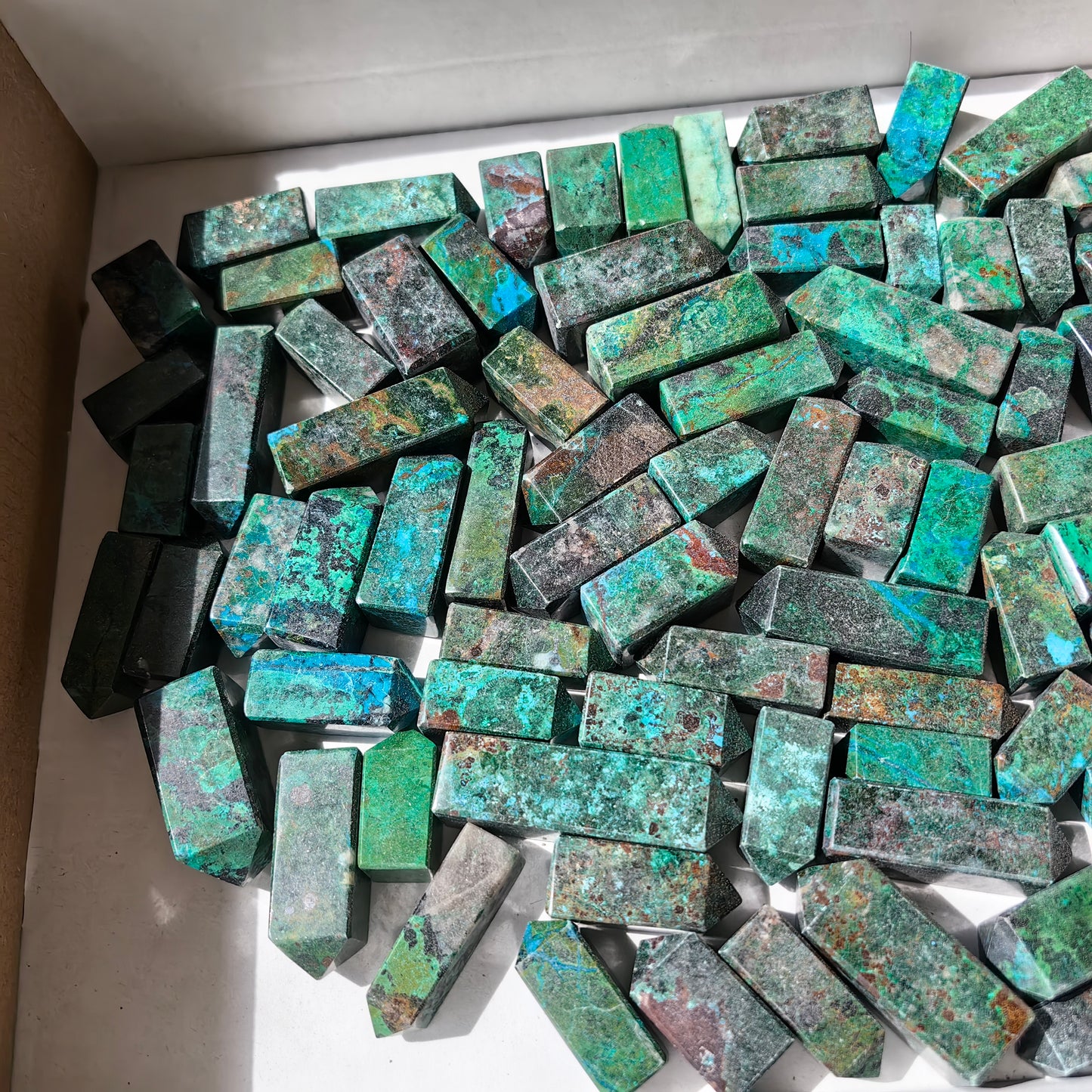 92 pc chrysocolla mini towers