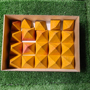 20 pc orange jasper pyramids