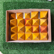 20 pc orange jasper pyramids